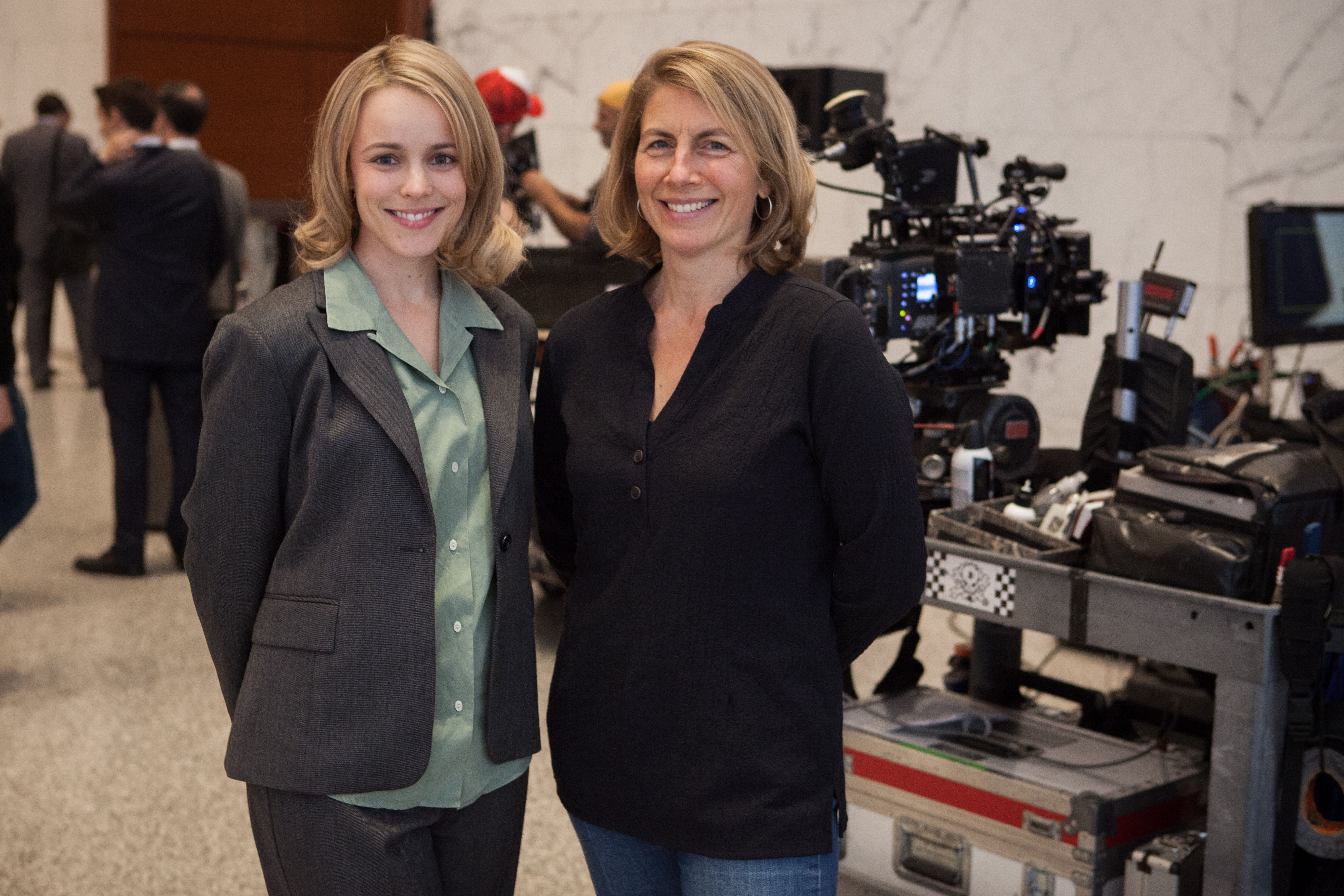 Rachel McAdams (left) and Sacha Pfeiffer.