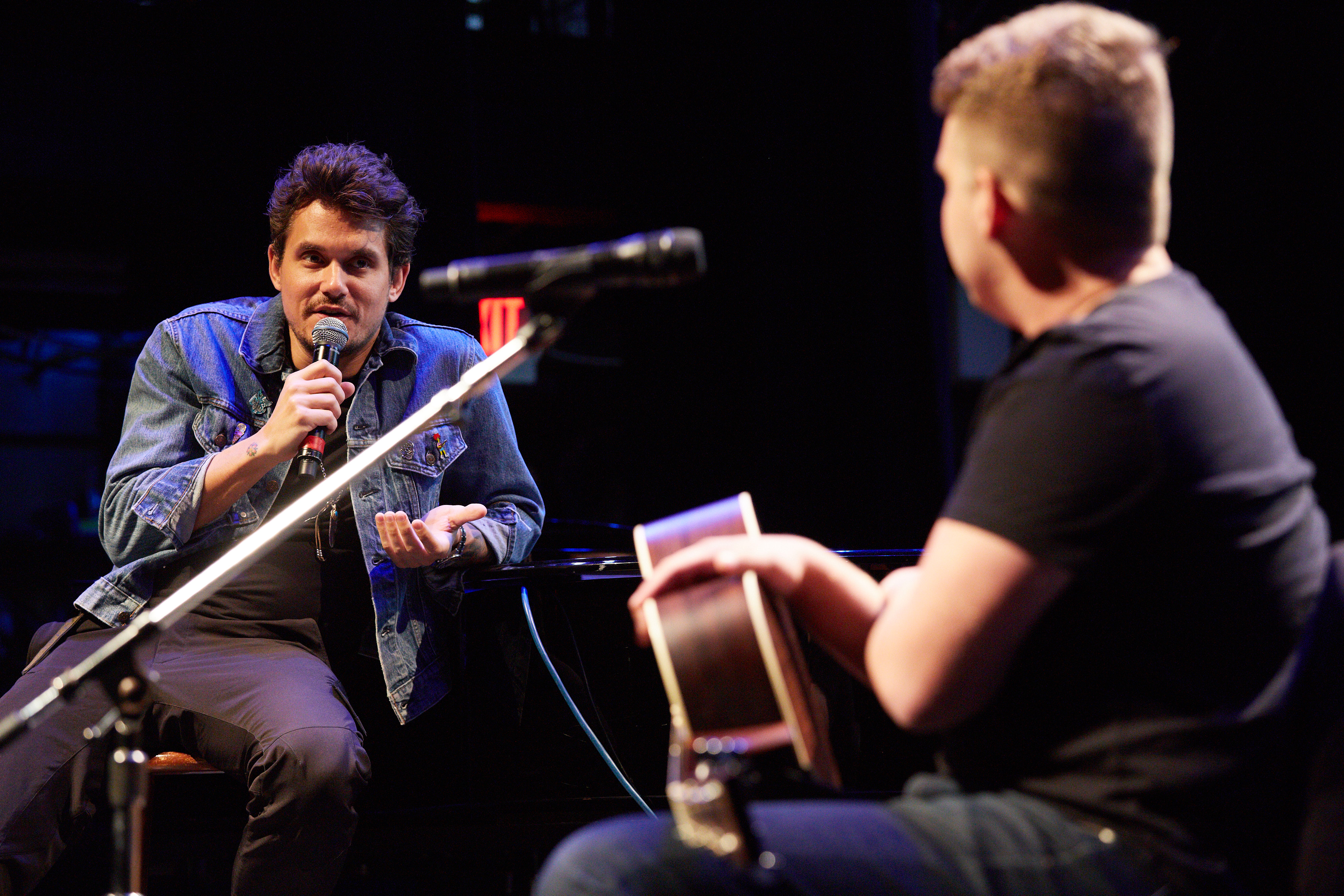 John Mayer and Berklee student Danny Silberstein.