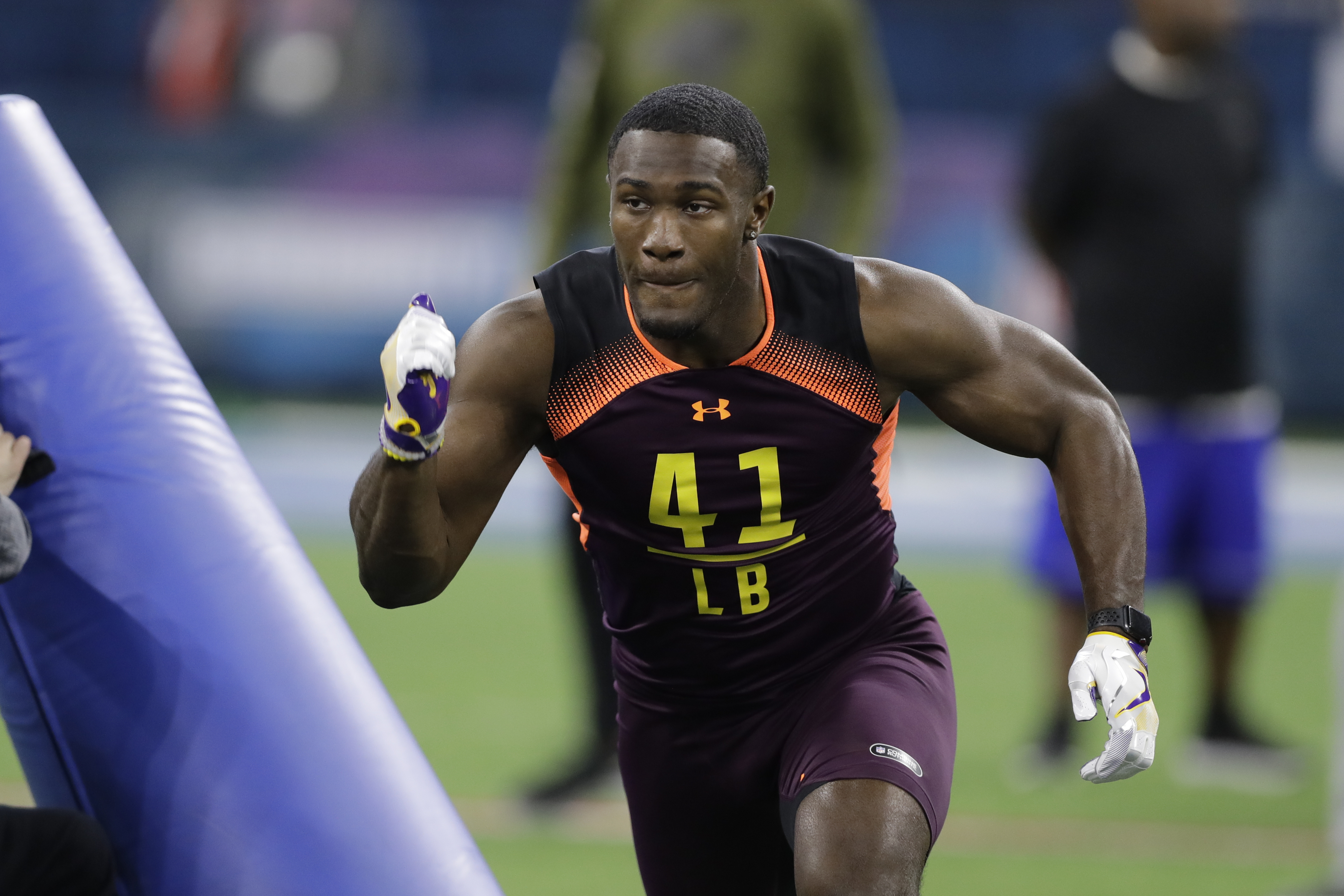LSU linebacker Devin White.