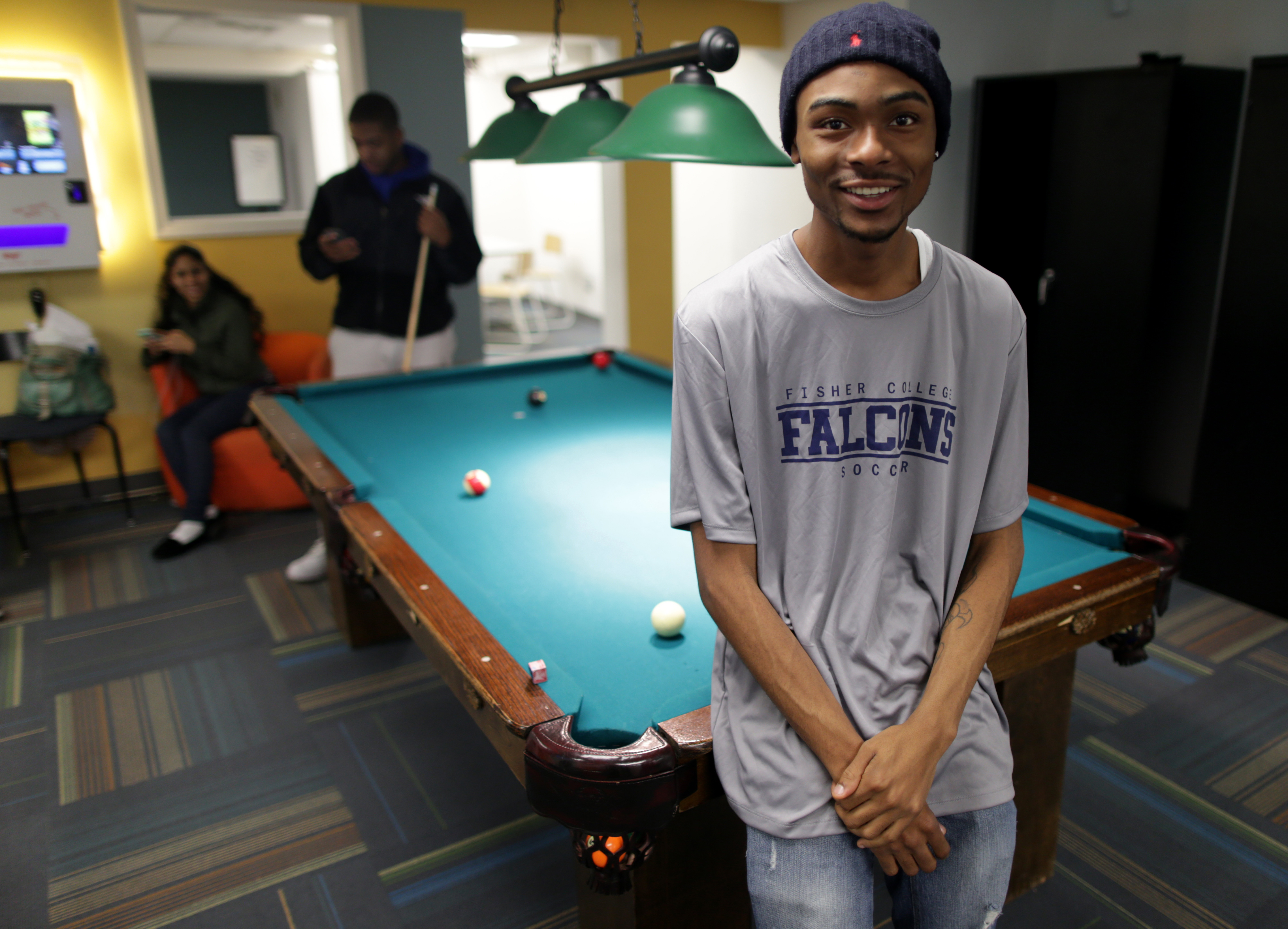 Duvan Haughton is now a student at Fisher College in Boston.