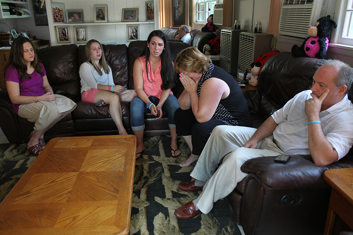 The Pelletier family — sisters Jessica, Julia, and Jennifer and parents Linda and Lou — were told by a state child protection official that it was “not safe” for Justina at their home.
