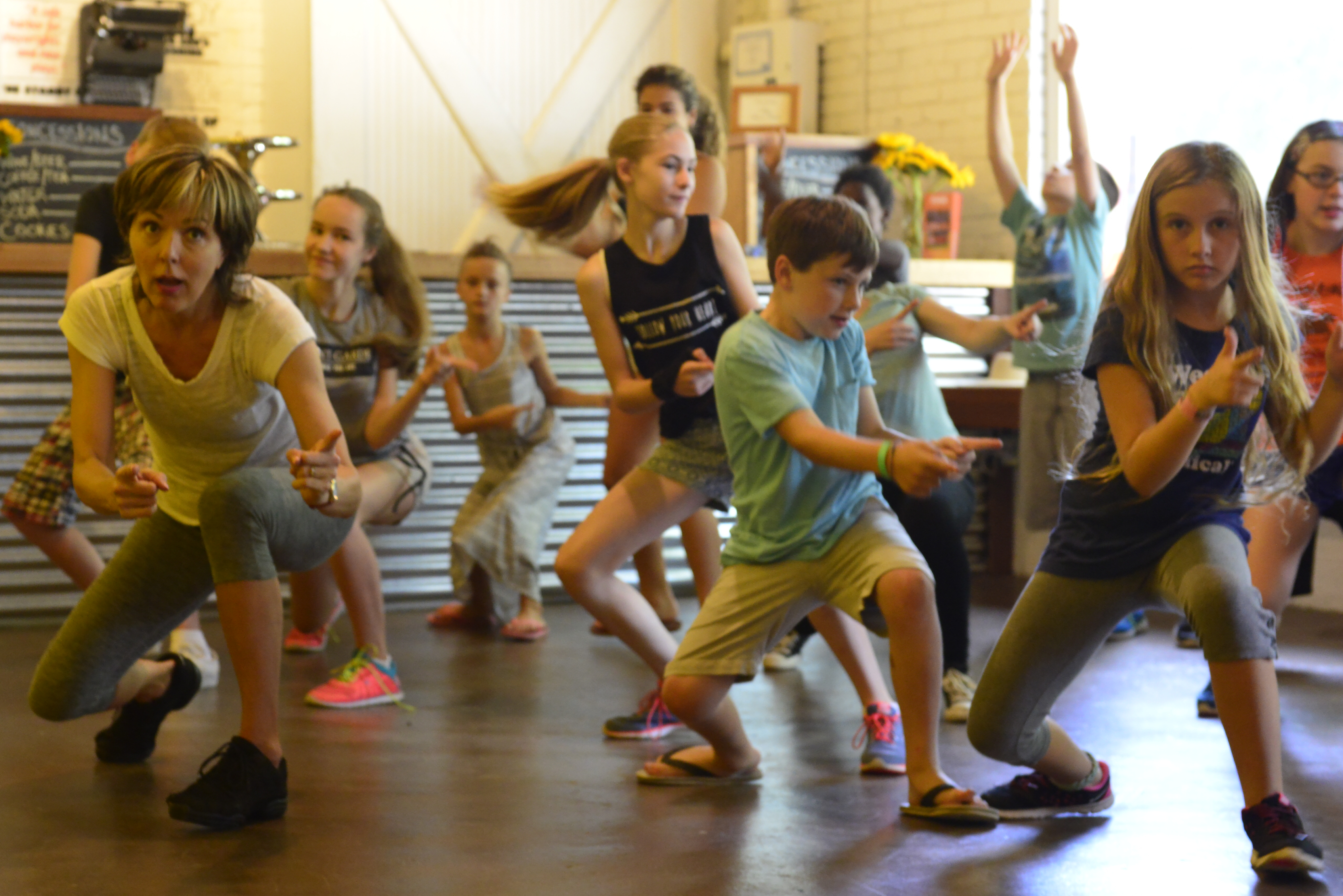 Wendy Waring led a class in Broadway dance techniques.