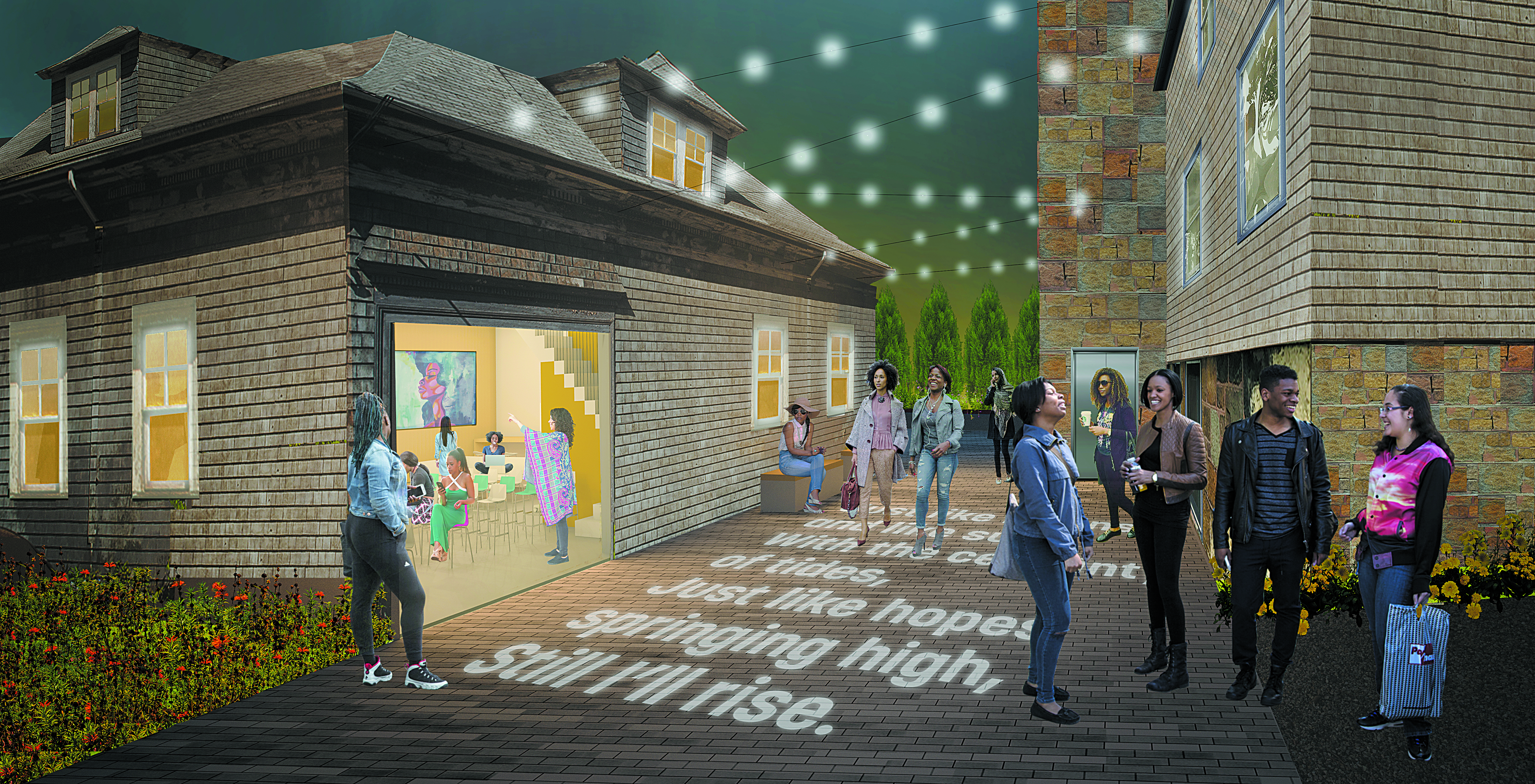Another rendering of the G|Code House complex.