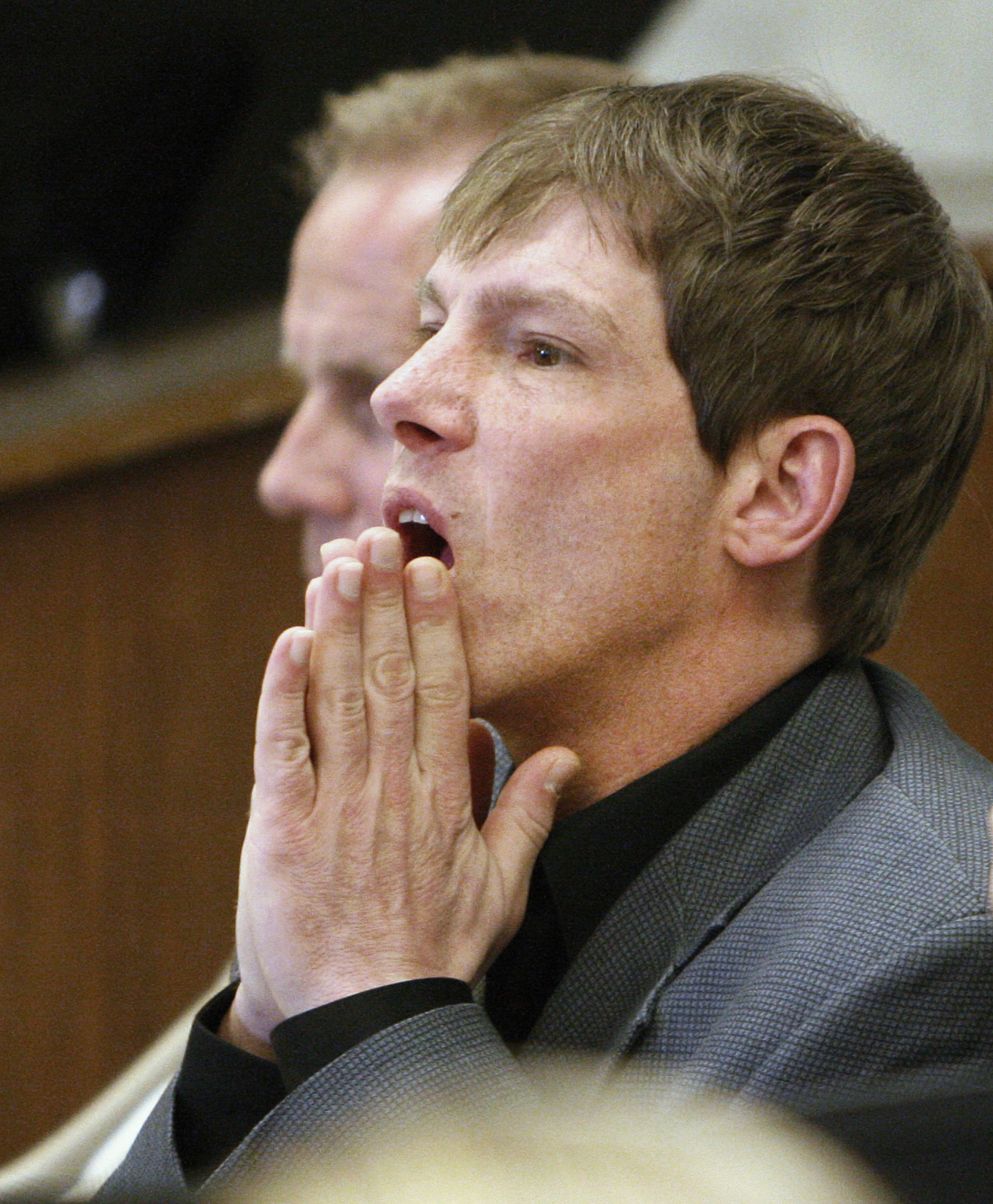 Victim Kerry Lewis reacted to a guilty verdict in a 2010 case against a Portland, Ore., Boy Scout leader.