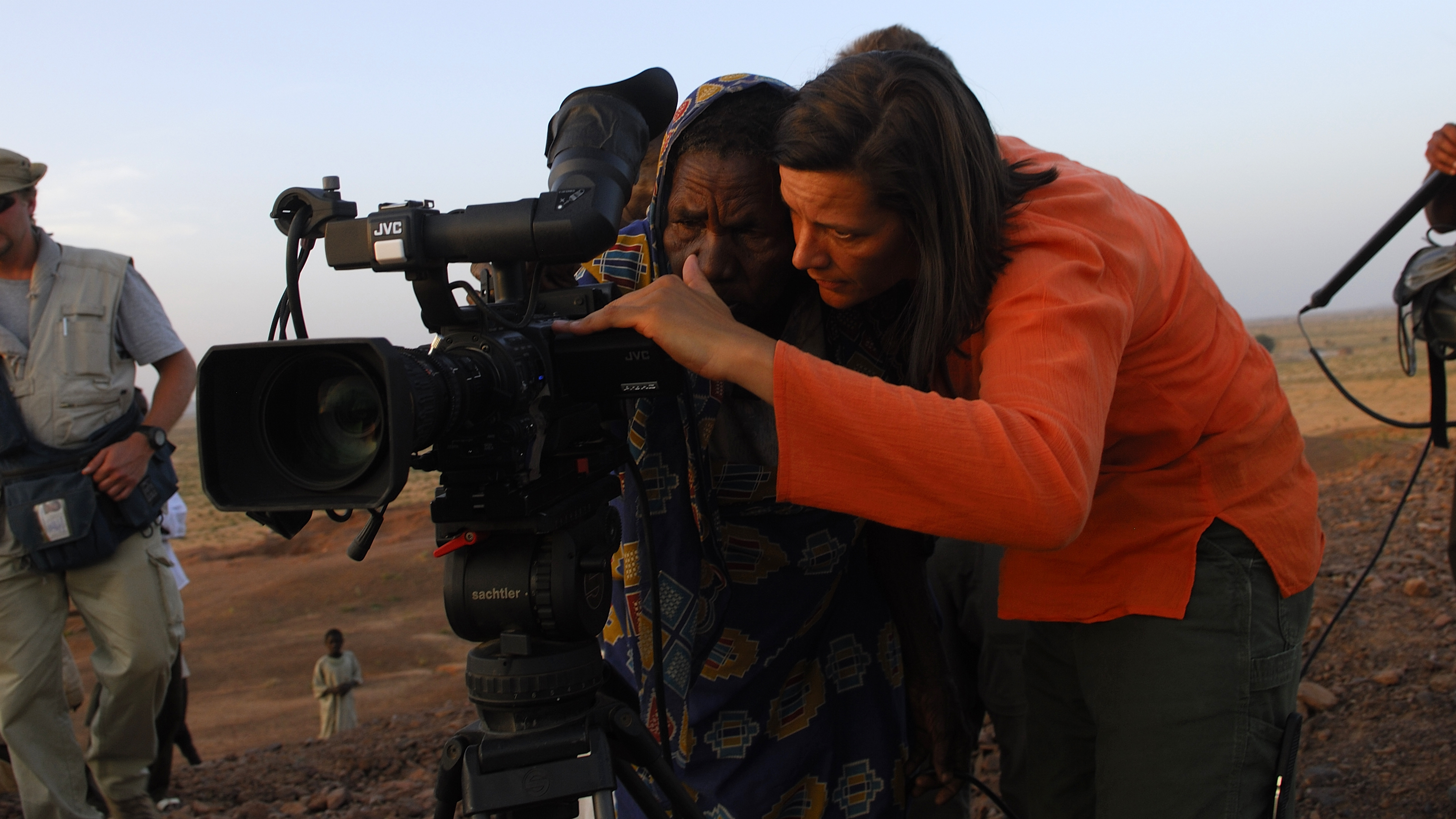 Kristen Johnson (right) in "Cameraperson."