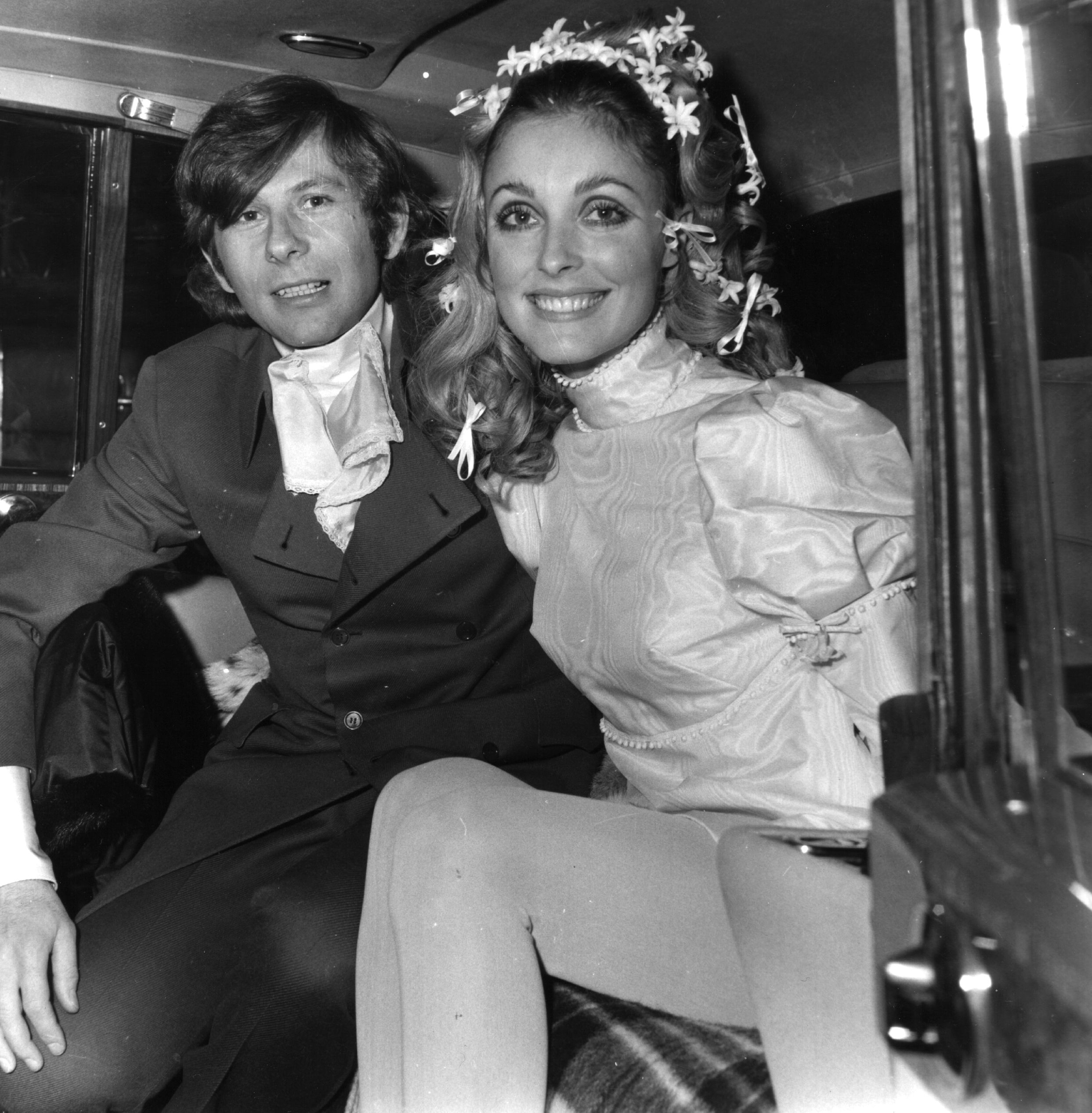 Sharon Tate and Roman Polanski on their wedding day in 1968. Manson and his followers murdered Tate and eight others in 1969.