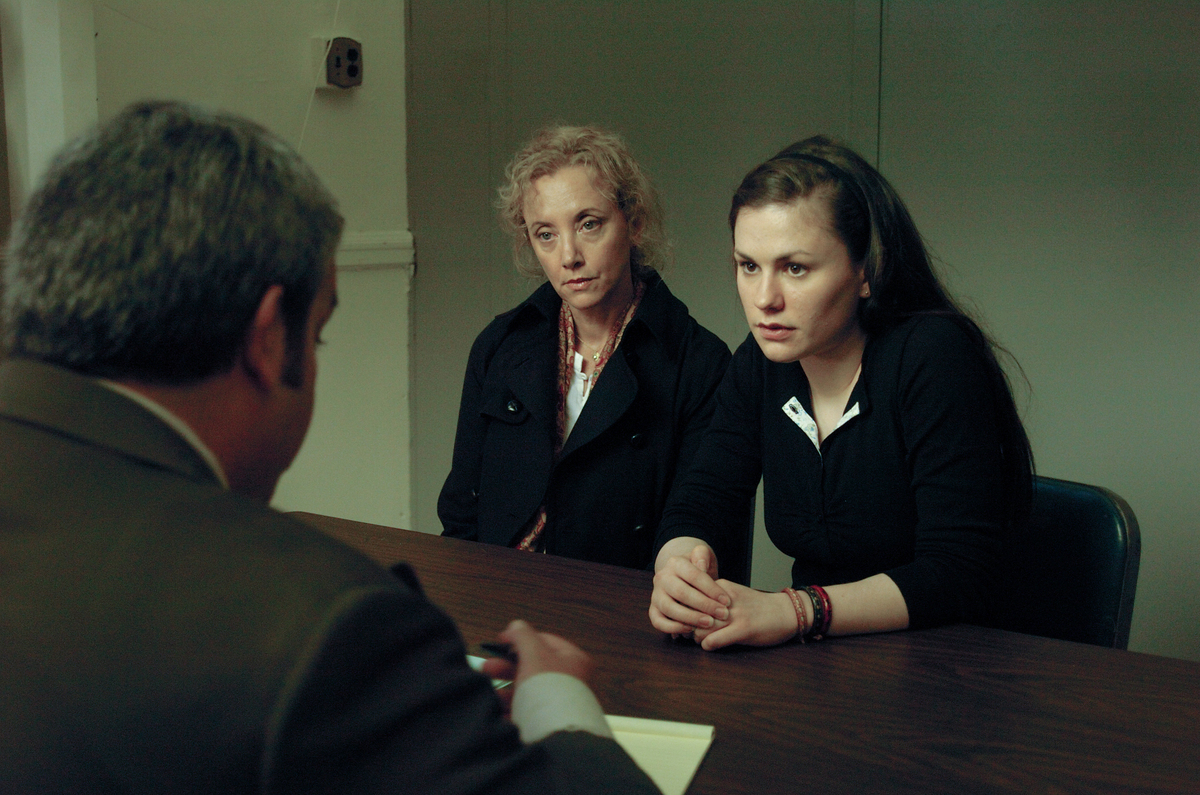 J. Smith-Cameron (center) and Anna Paquin (right) in "Margaret."