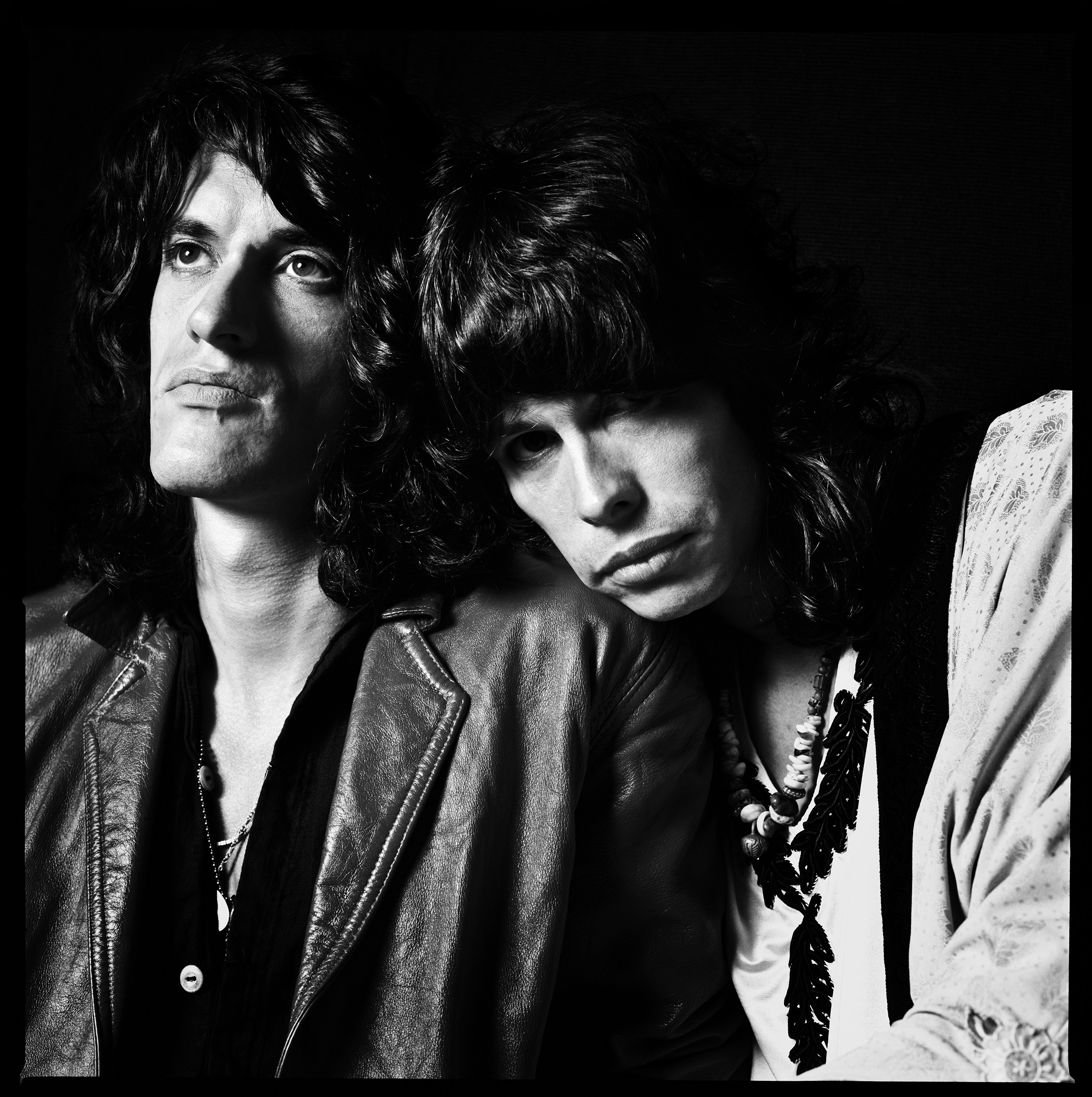 From left: Joe Perry and Steven Tyler in 1985.
