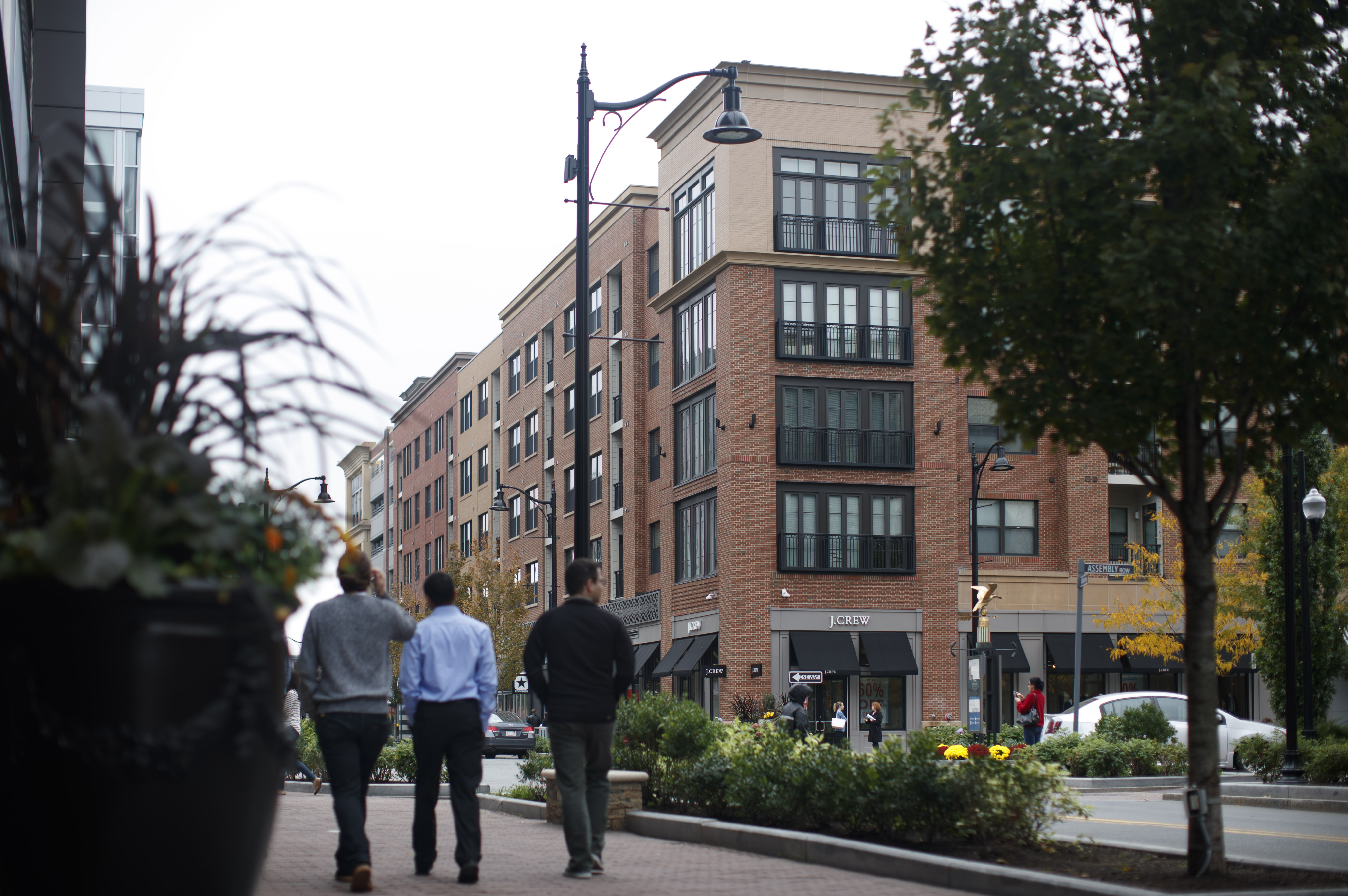 The Avalon apartments are above ground-floor retail at Assembly Row.