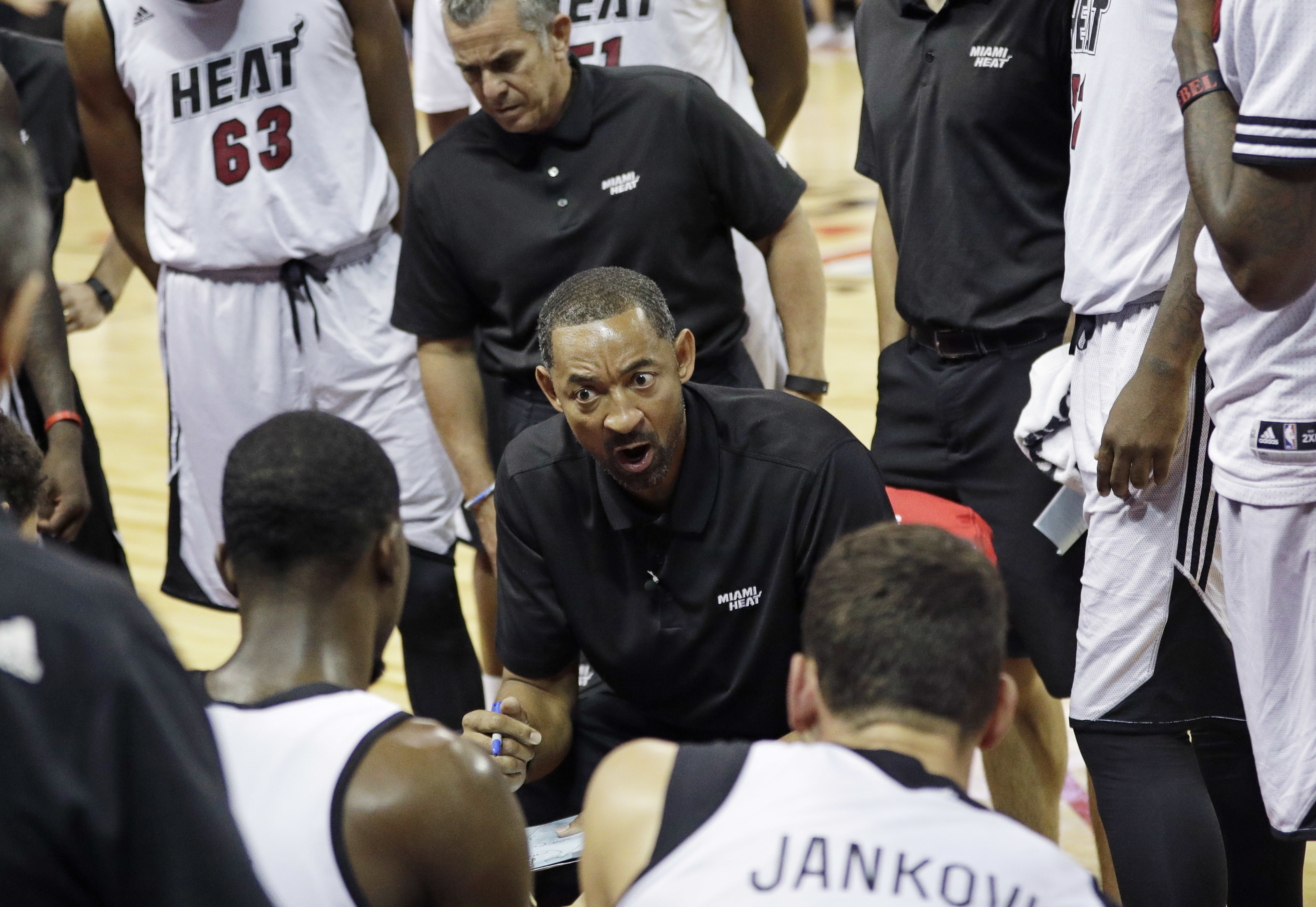 Juwan Howard guided the Heat’s summer league team in Las Vegas this year.