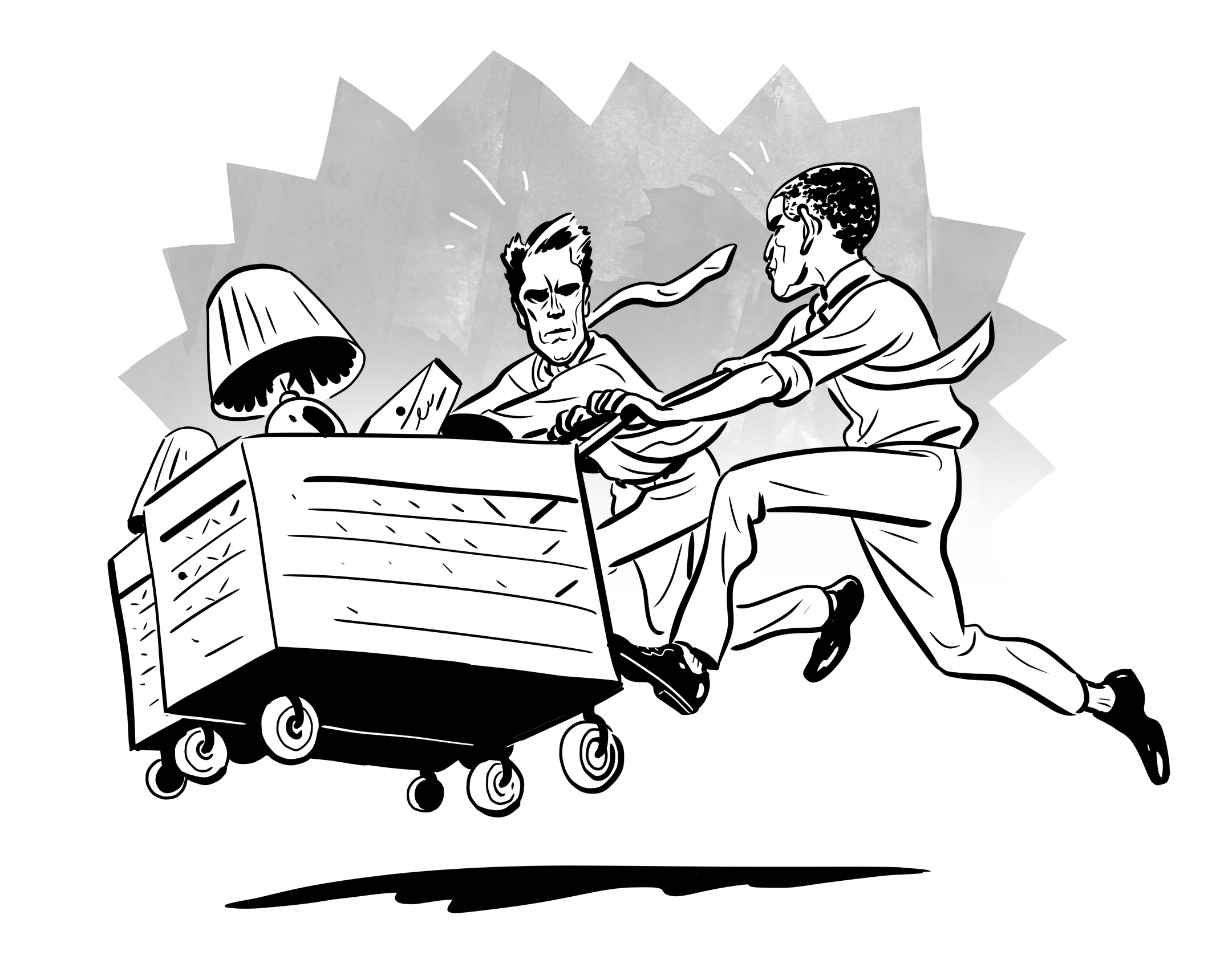 Give both candidates a long shopping list.