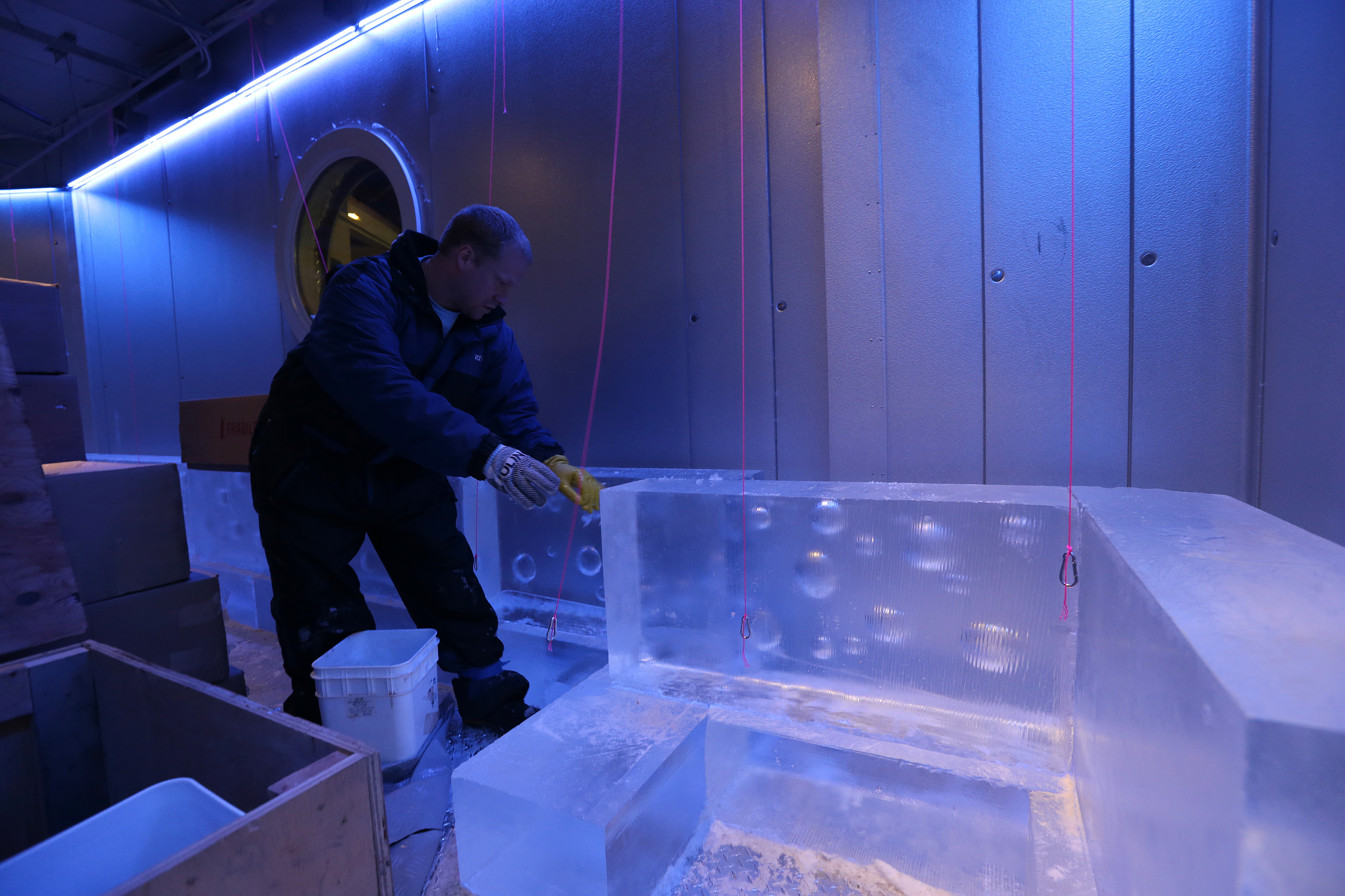 Frost Ice Bar at Faneuil Hall will be kept at a nose-numbing 21 degrees year-round.