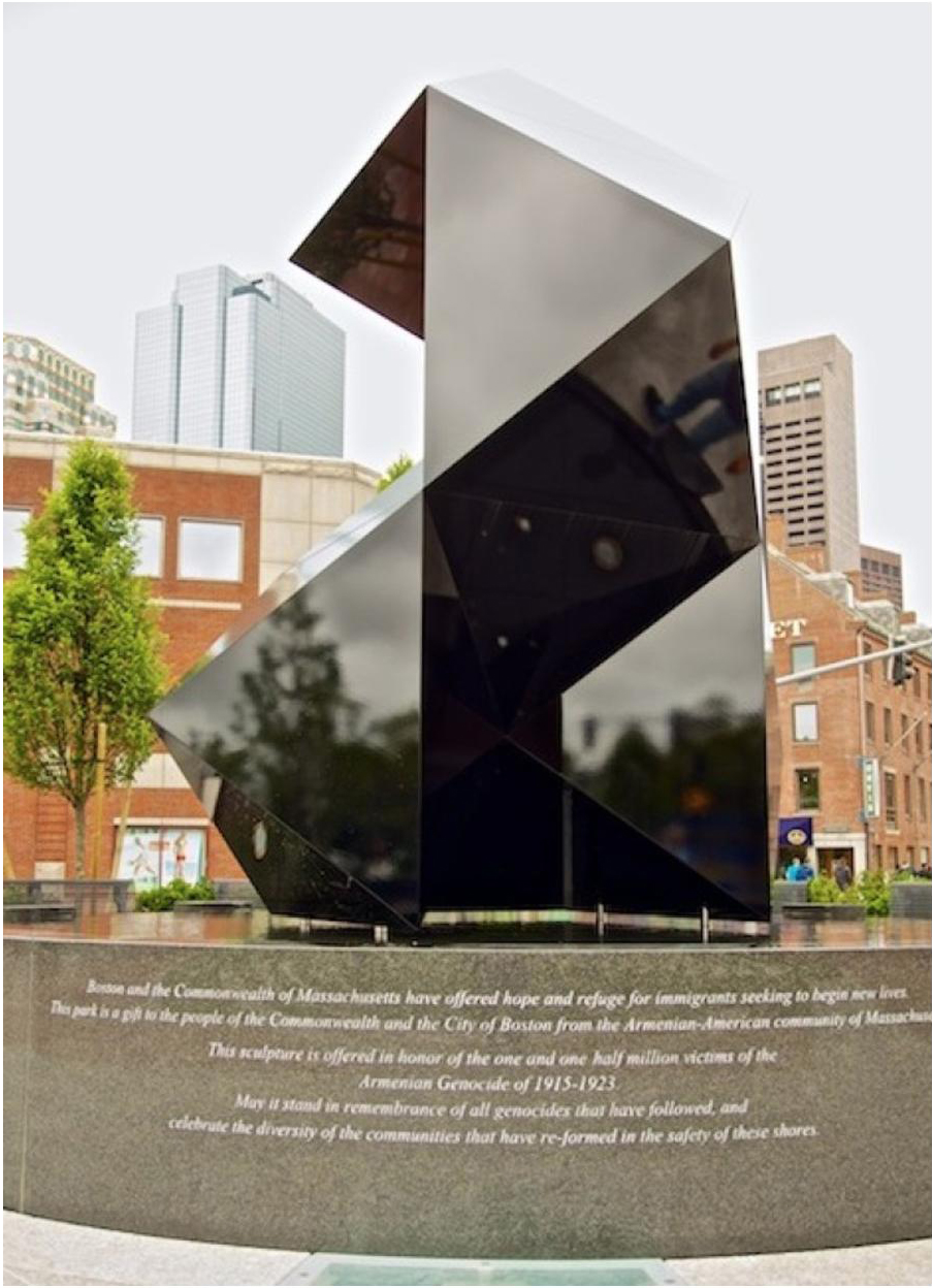 The sculpture in 2012