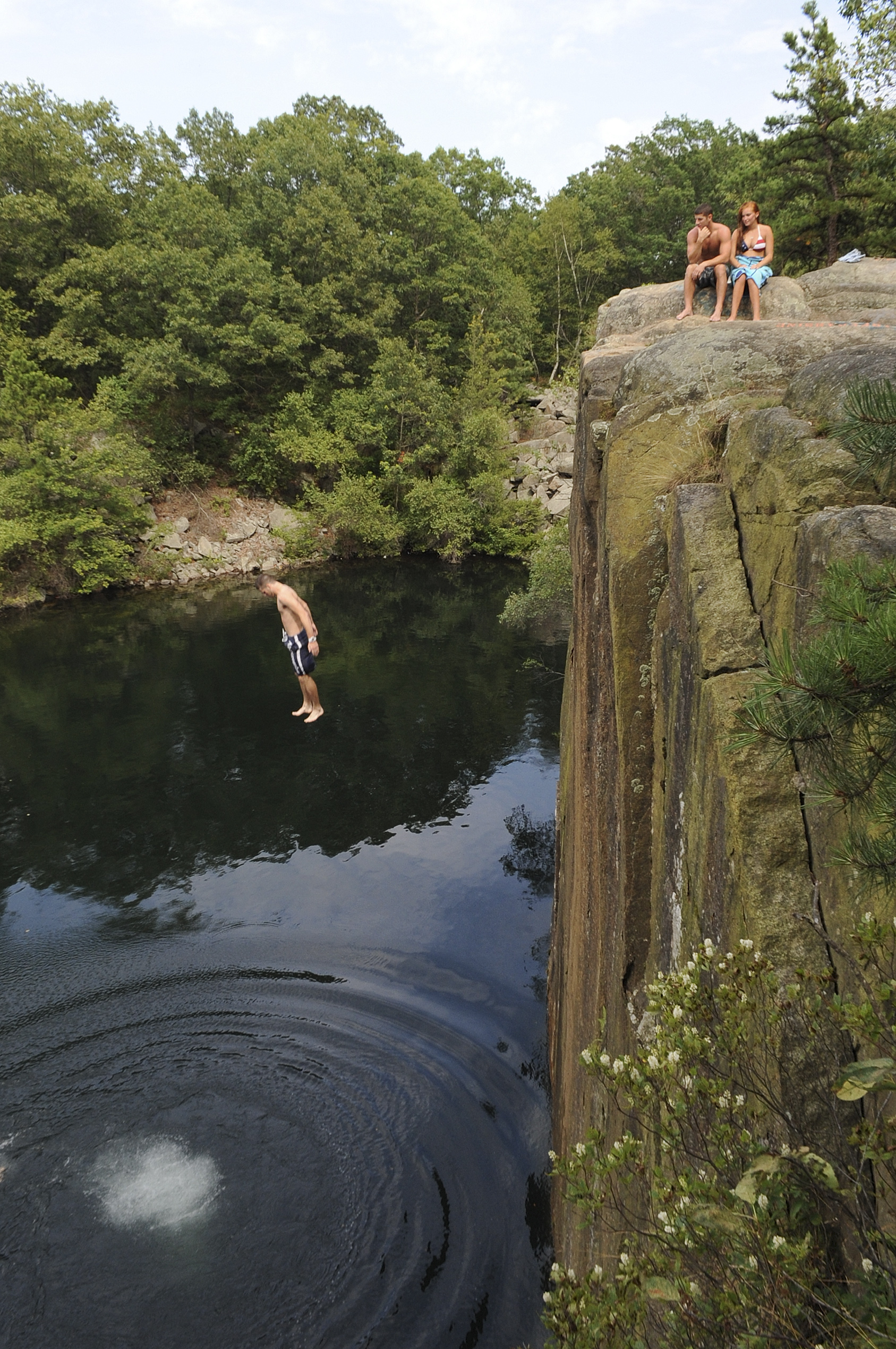 Natural thrills at Cape Ann quarries test generations of jumpers The