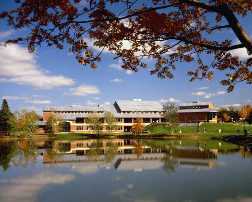 Sally Harkness was a principal designer of the Olin Arts Center at Bates College in Lewiston, Maine.