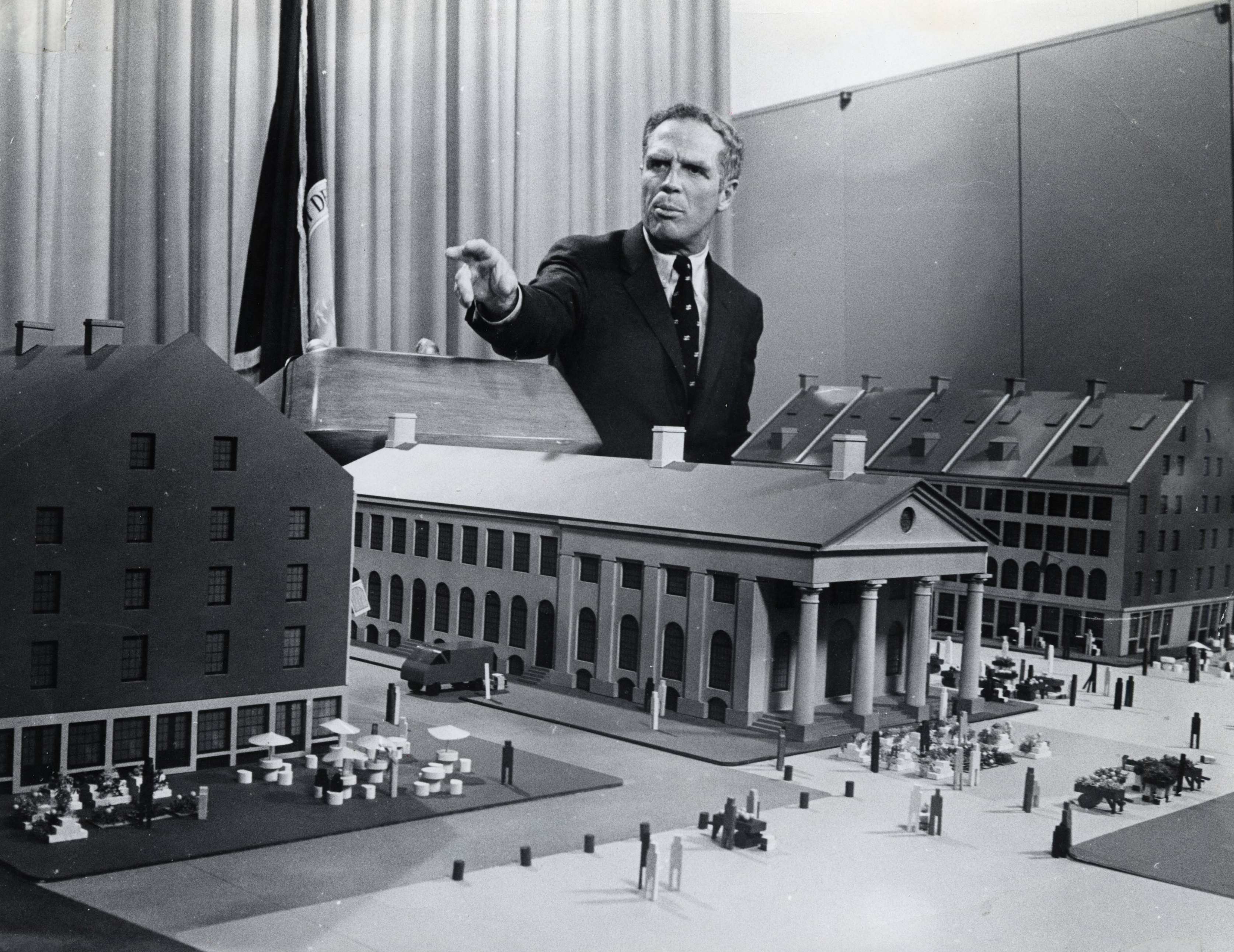 Mayor Kevin White discussed plans to redevelop the site in 1970. Faneuil Hall Marketplace was a hit when it opened.