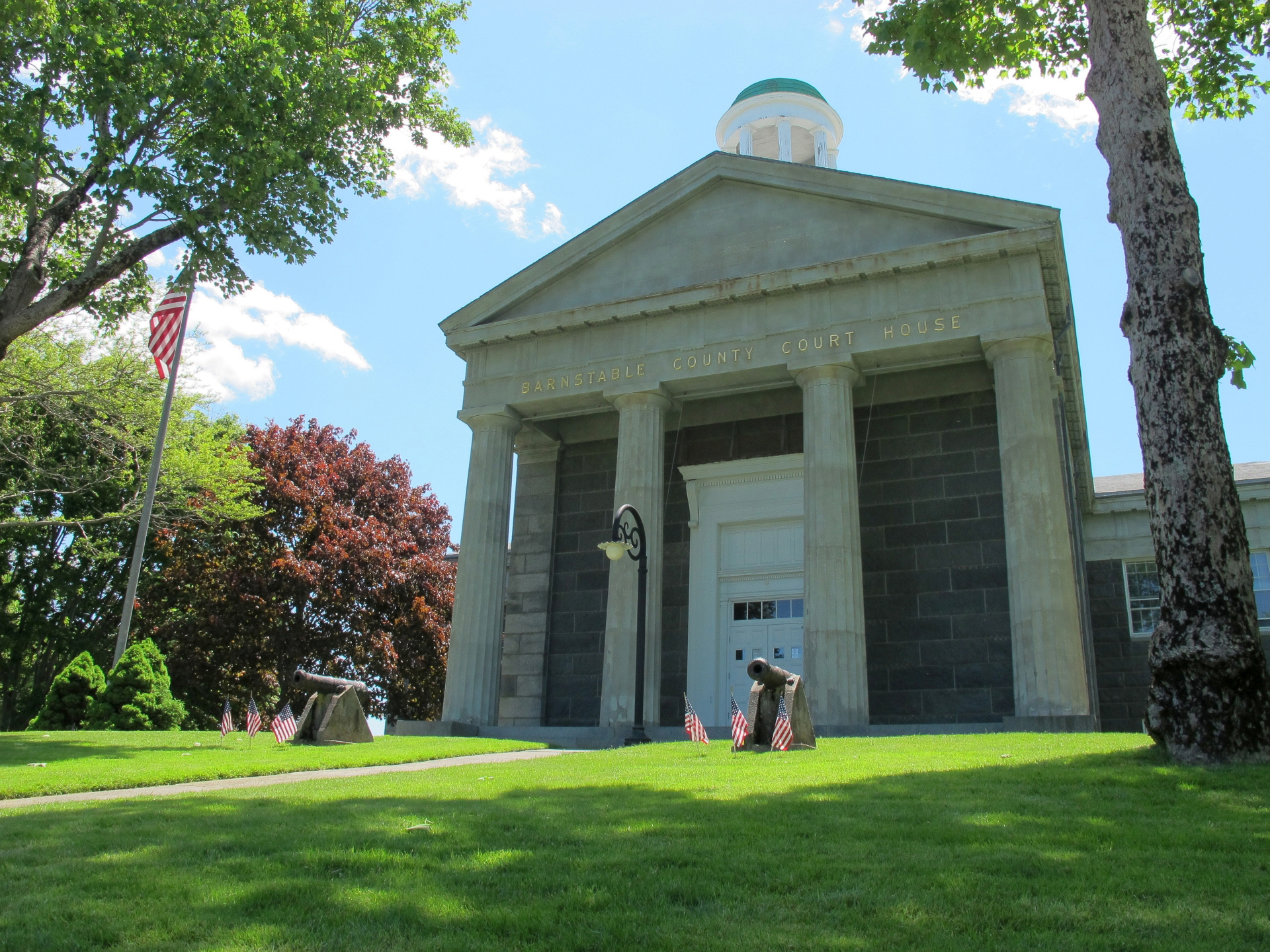 The historic Barnstable Courthouse.