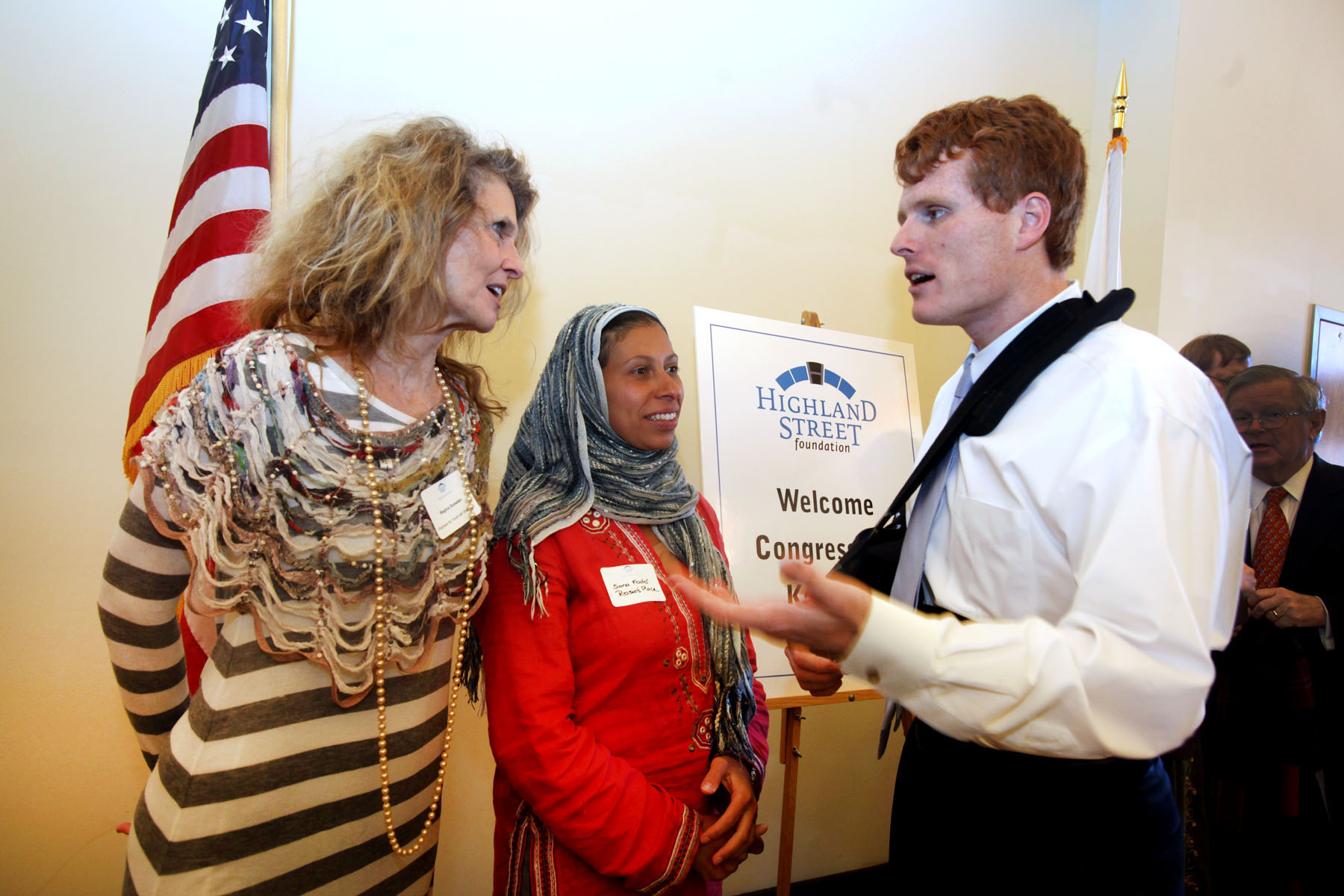 From left: Regina Snowden, Sana Fadel, and Joe Kennedy.