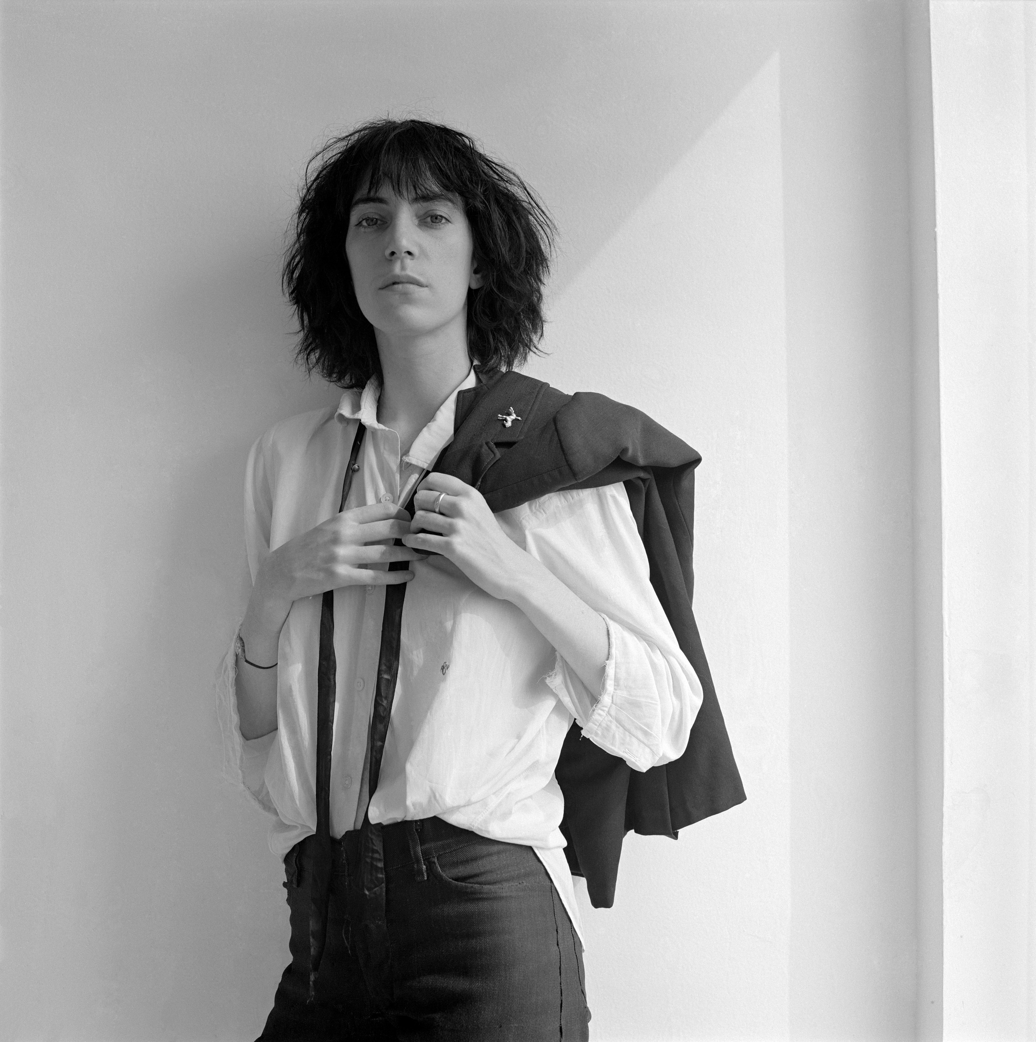 A 1975 portrait of Patti Smith by Robert Mapplethorpe.