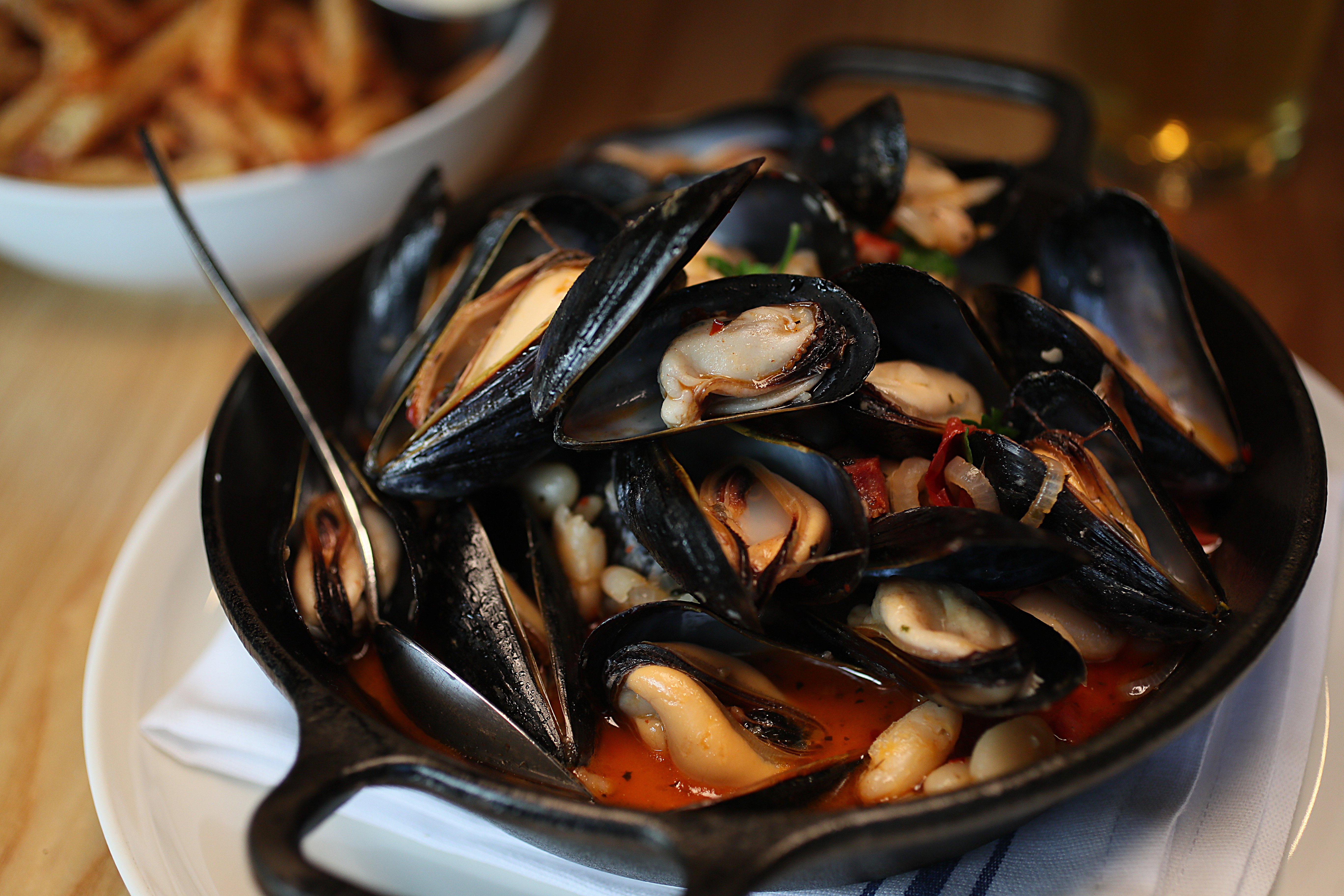 Moules frites at Buttonwood Restaurant