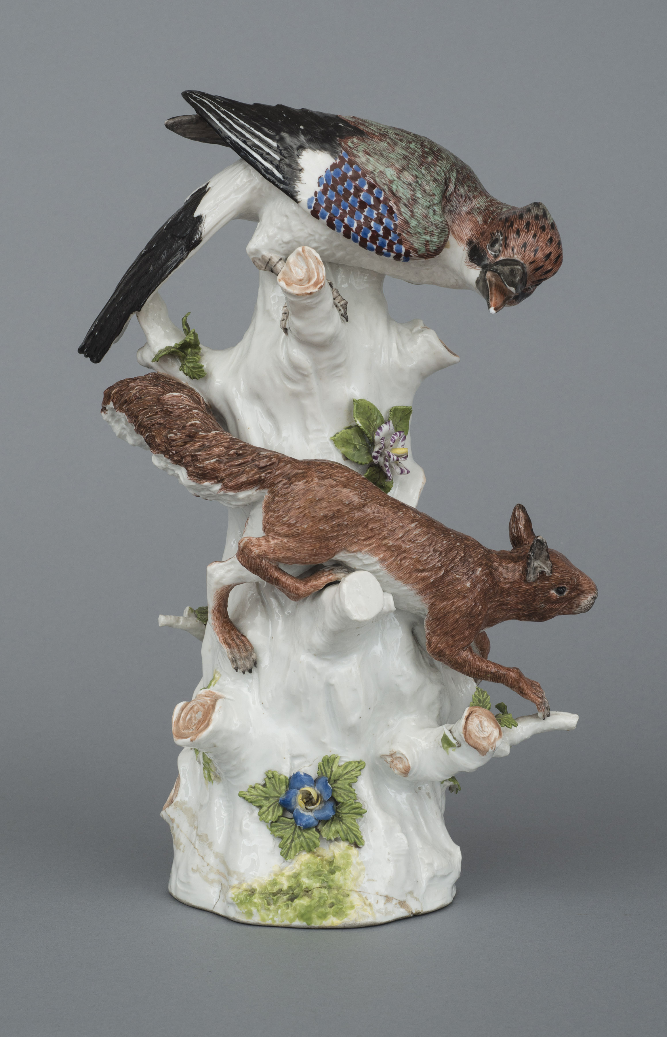 Johann Joachim Kaendler’s “Roller With Squirrel.”