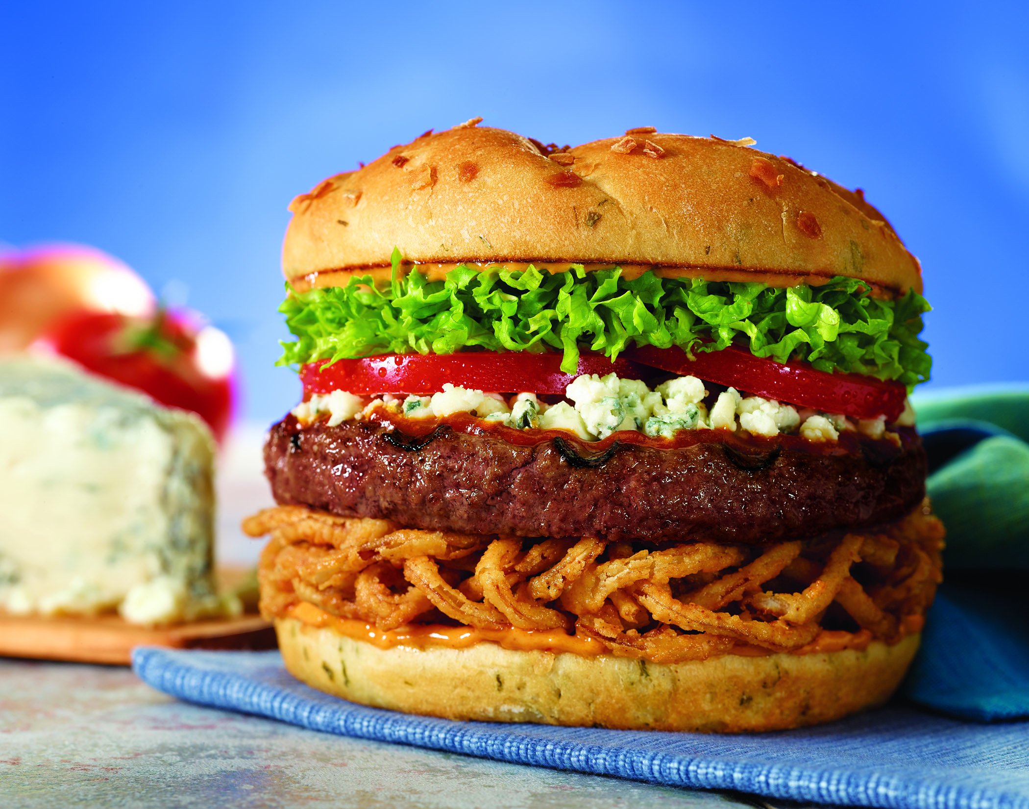 Red Robin’s Bleu Ribbon Burger.