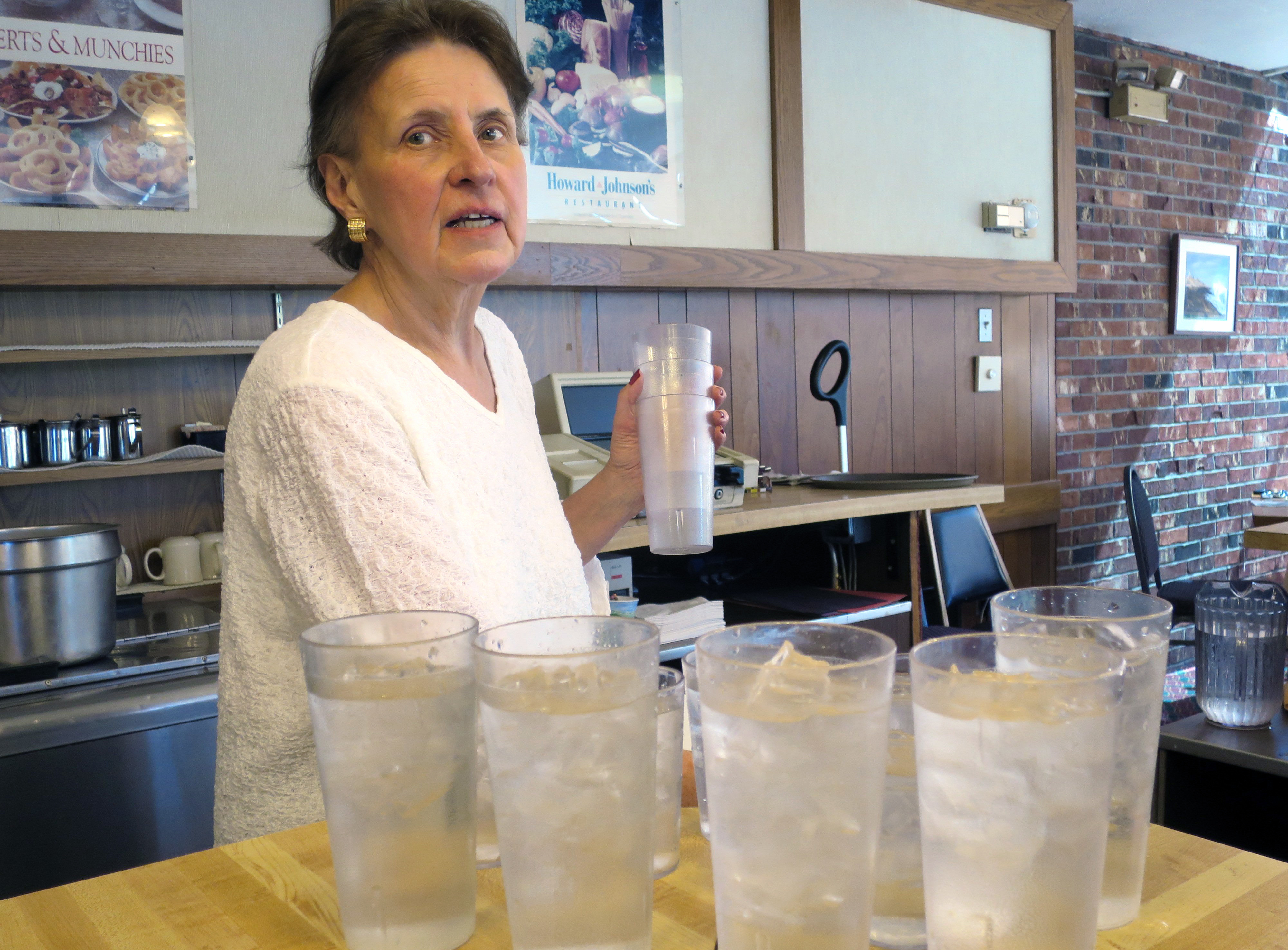 Kathe Jewett has worked at the Howard Johnson restaurant in Bangor, Maine, since 1966.