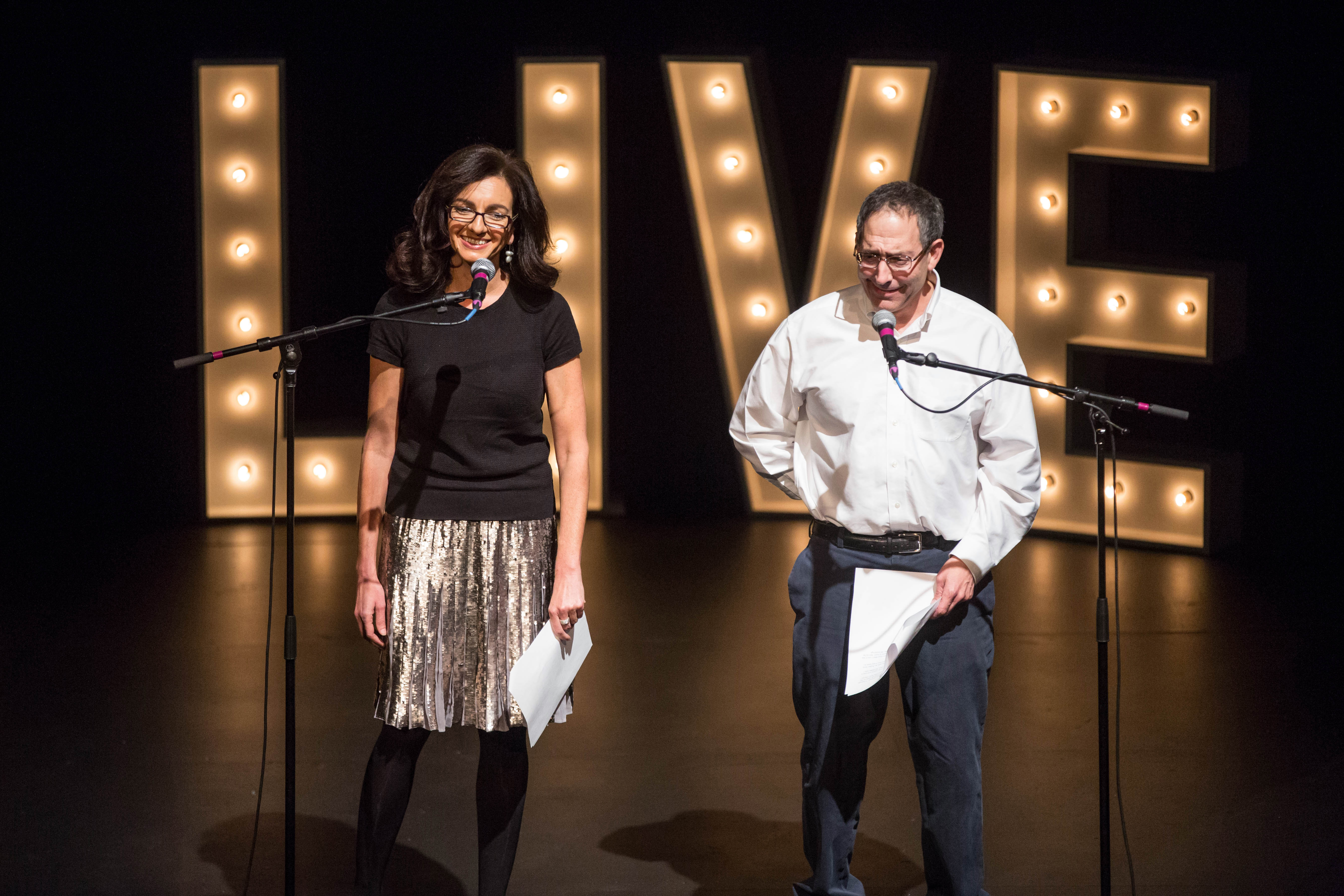 Yvonne Abraham and Mike Bello reading Yelp reviews of Boston landmarks.
