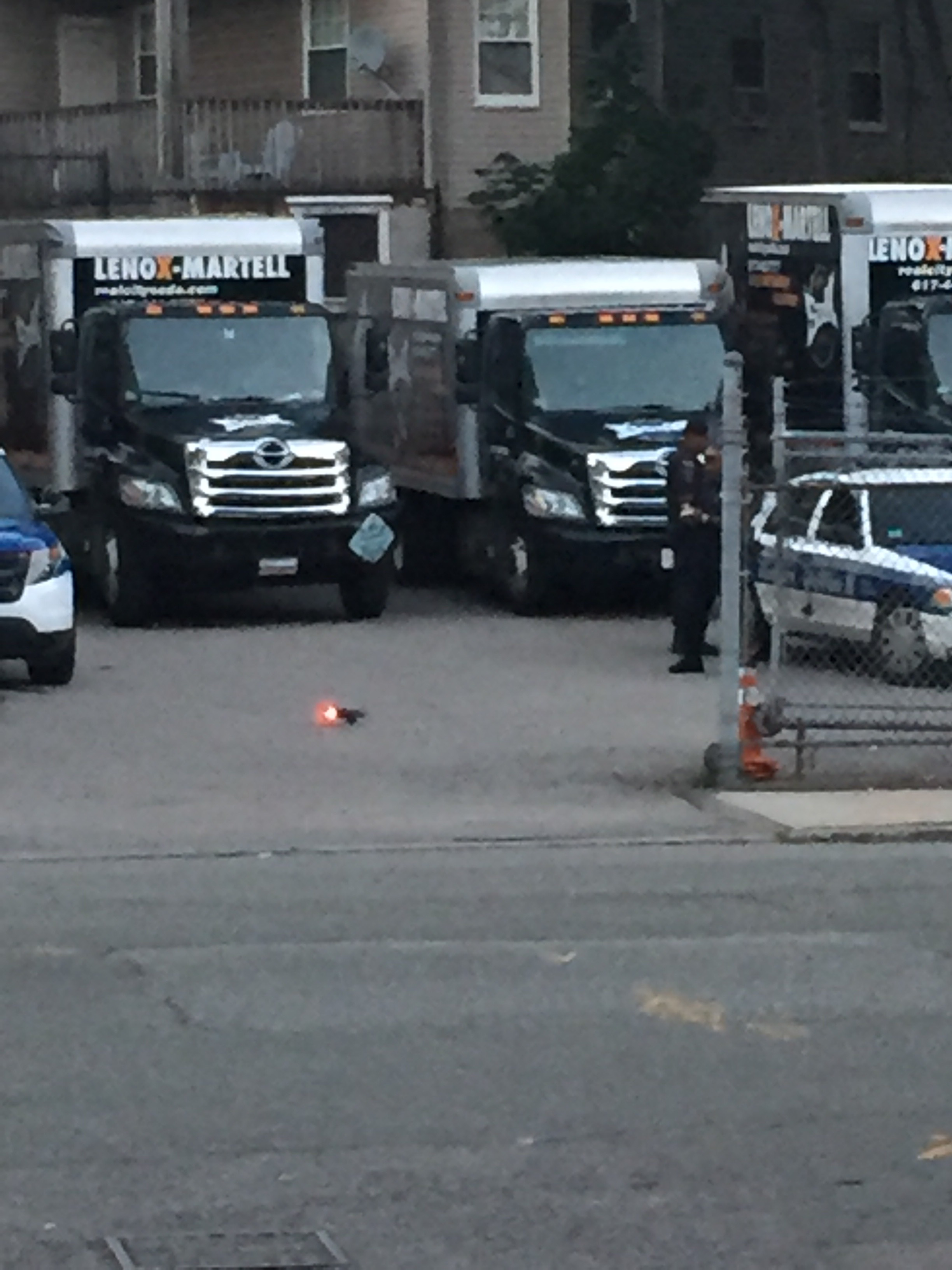 A Jamaica Plain resident took photos of Boston police officers near a drone.