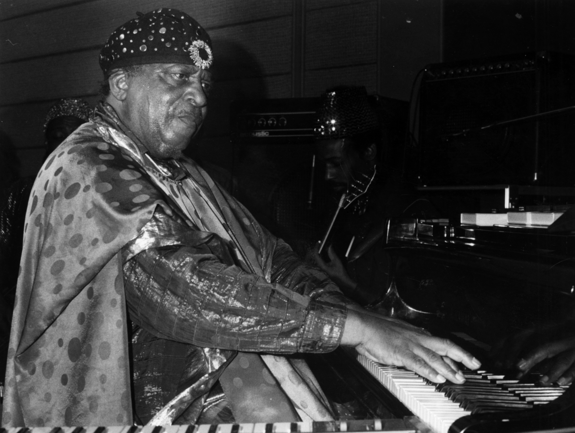 Sun Ra performed on keyboards at Nightstage June 10, 1986.