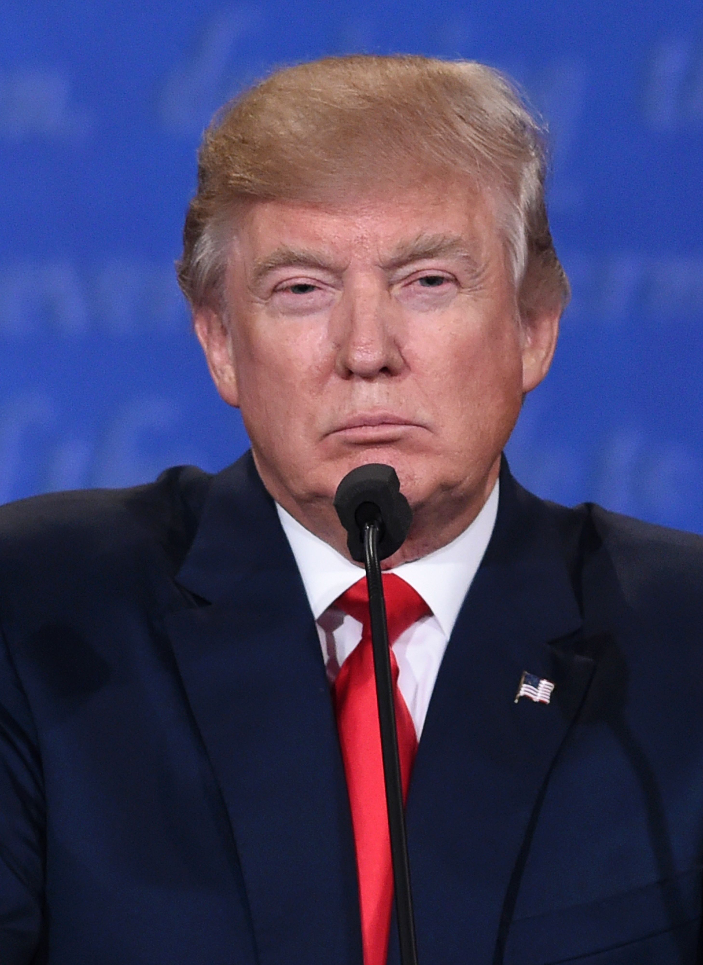 Donald Trump during the final presidential debate at the University of Las Vegas Oct. 19.