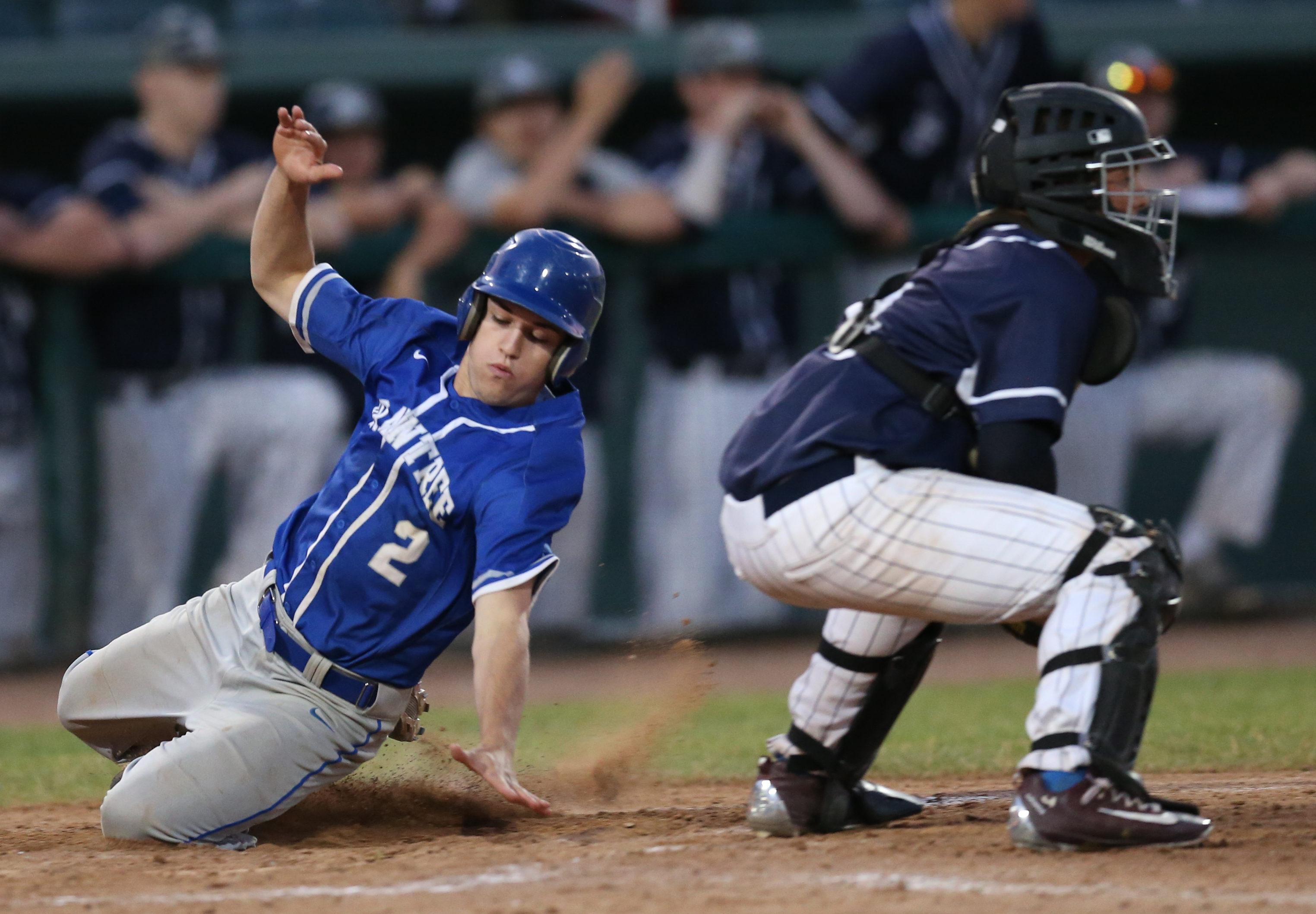 Braintree's Aiden Adams scores in the title game.