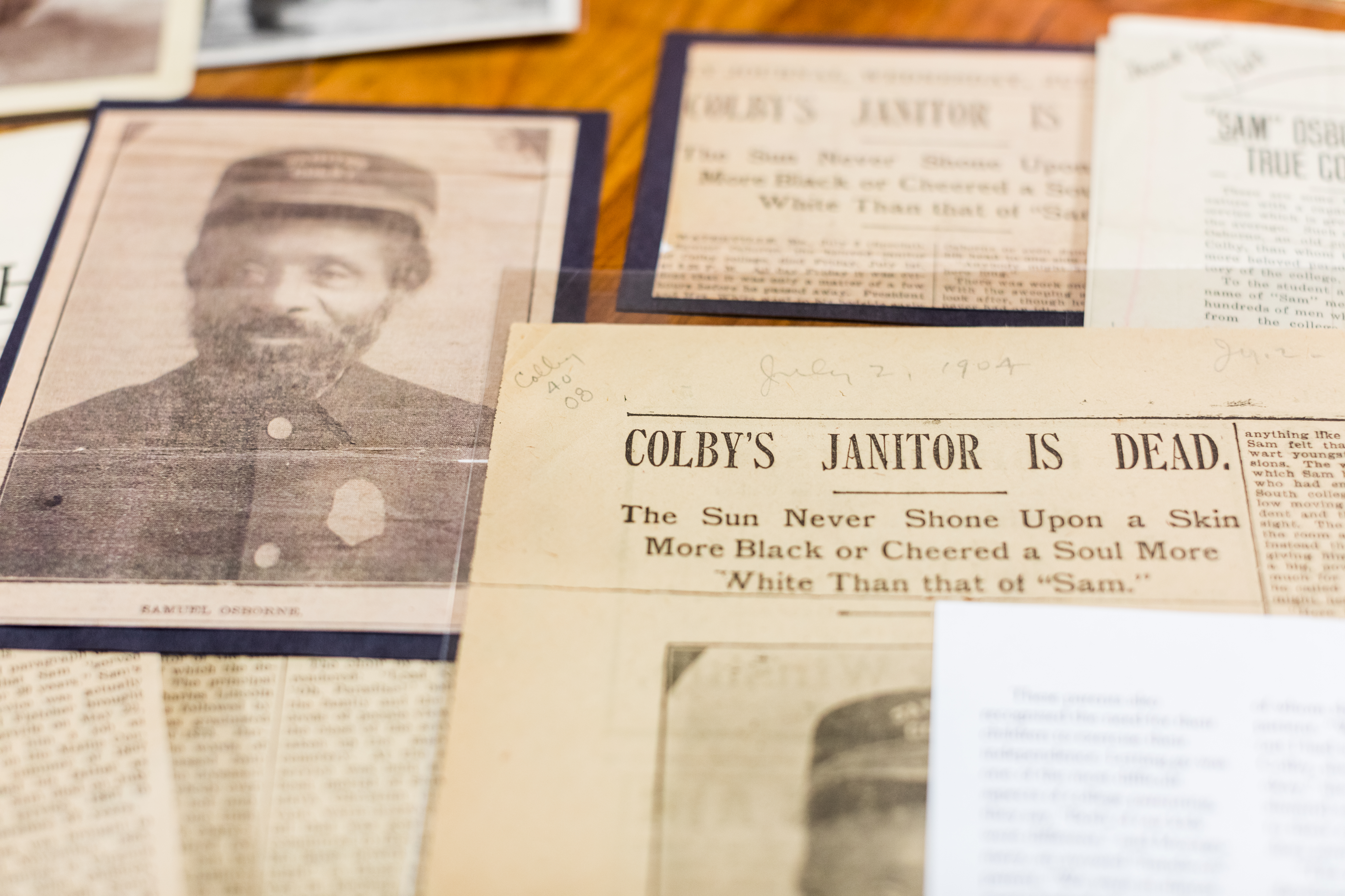 This semester, students are taking a class on Colby history in which they are examining the materials in the school’s archives about the Osborne family.