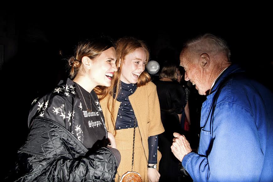 Bill Cunningham during a cocktail hour in New York on Oct. 13, 2014.