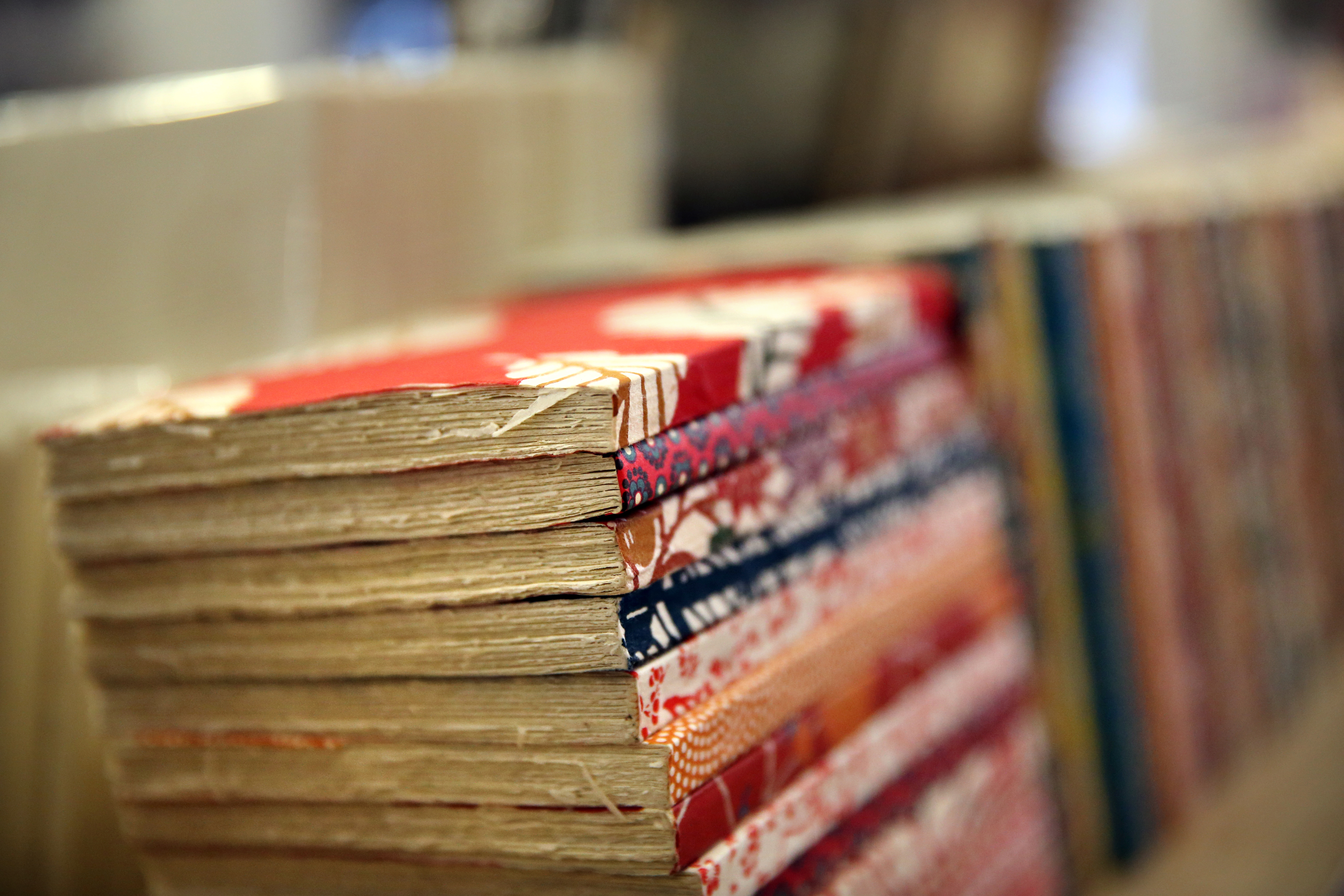 Newly opened Itoya Topdrawer on Newbury Street displays high-end Japanese notebooks.