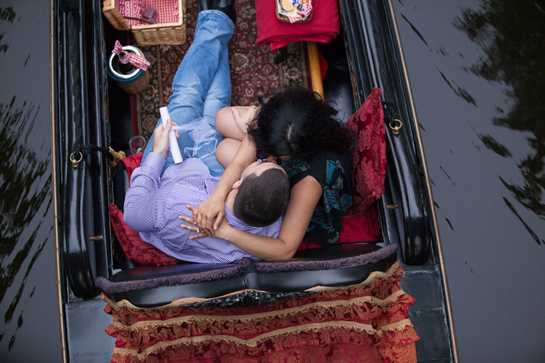 Gondola di Venezia offers romantic tours along the Charles River, and depending on which you choose, can include accordion music and roses.