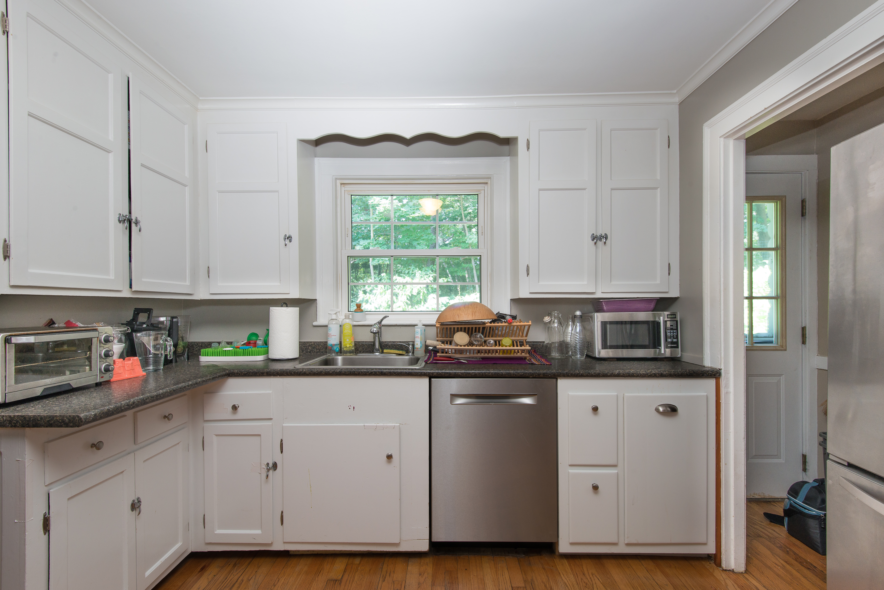 The kitchen before the renovation and lead abatement.