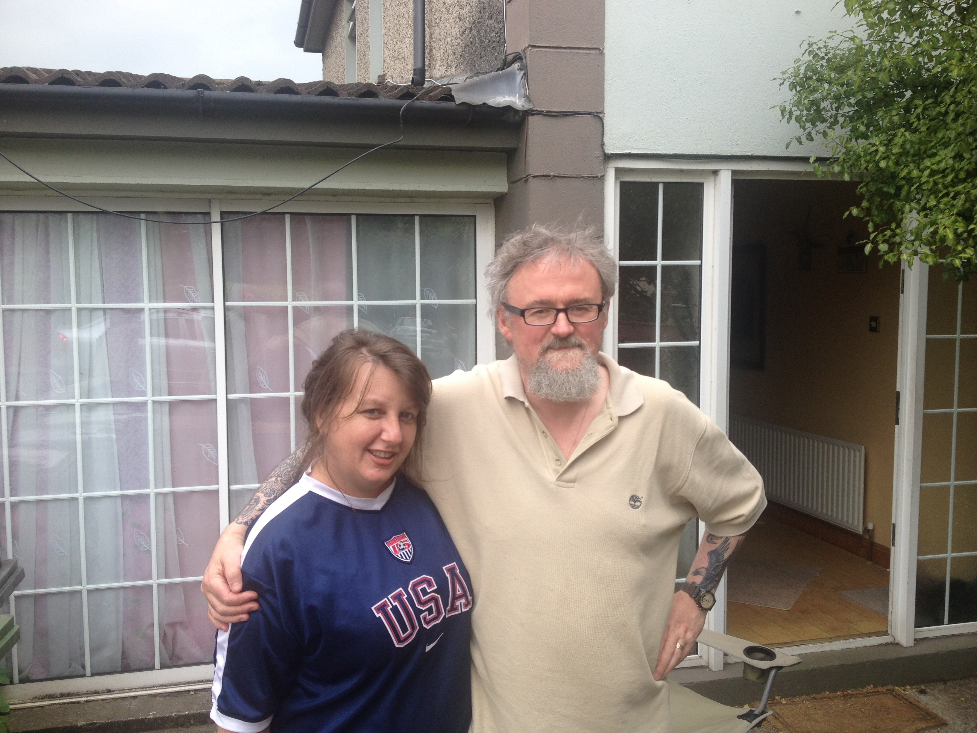 Anthony McIntyre, seen here with wife Carrie Twomey, served 18 years in prison for IRA activity and was hired to serve as the interviewer for Boston College’s oral history.