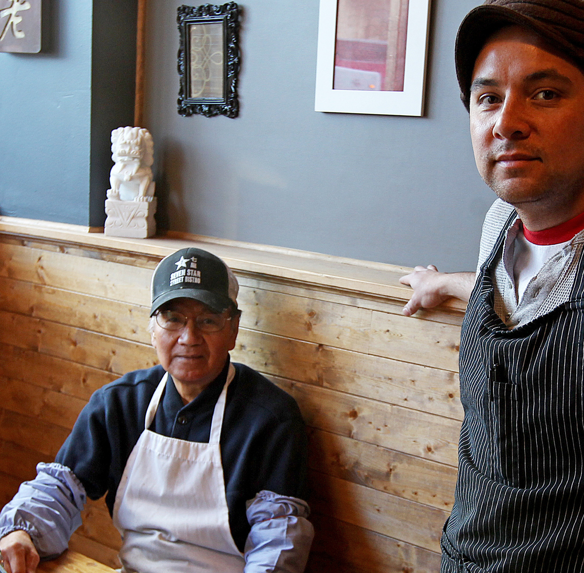 Joseph (left) and Christopher Lin run Seven Star Street Bistro.