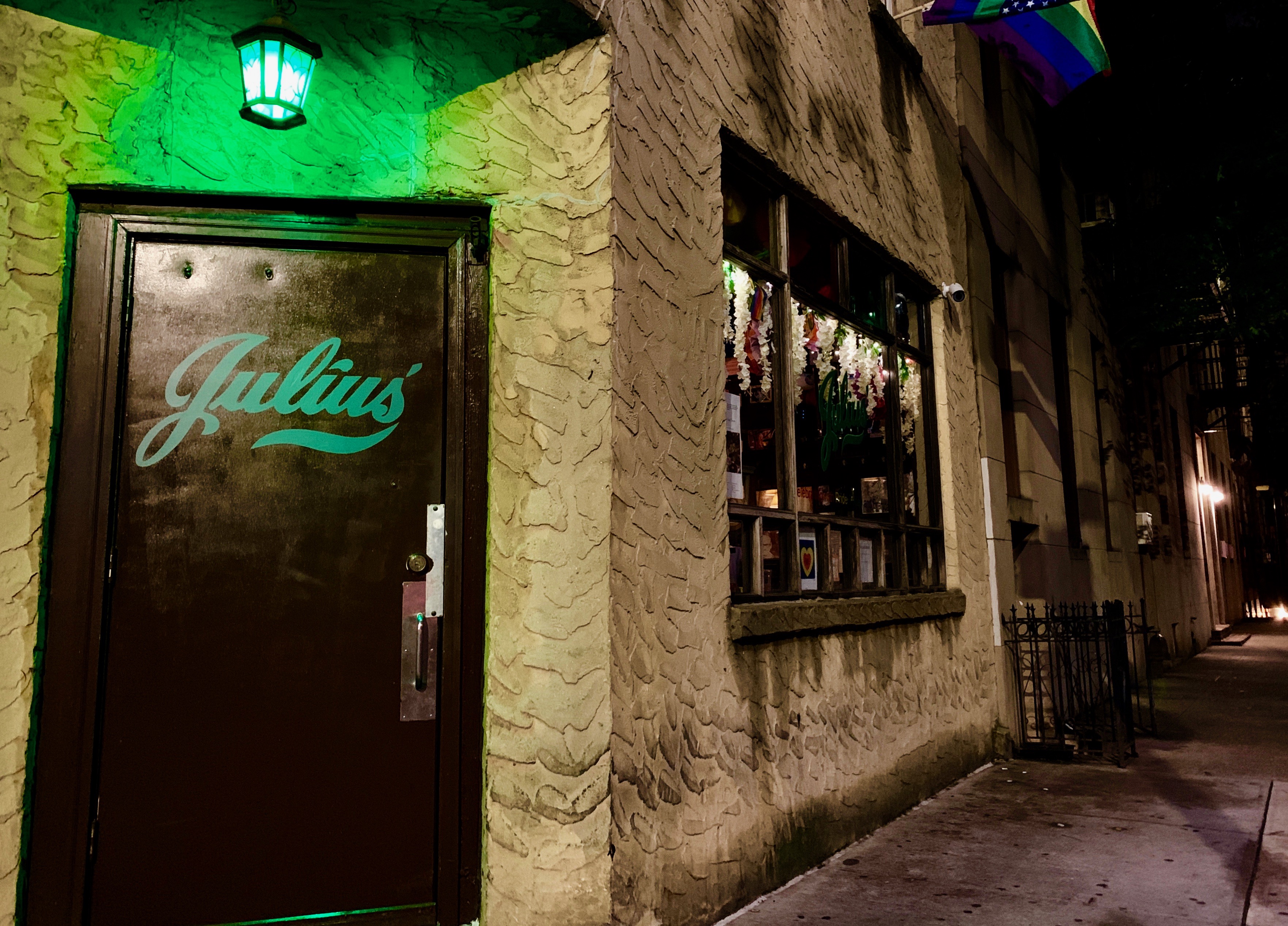 The exterior of Julius', the oldest gay bar in New York, and site of the "Sip-in" protest.