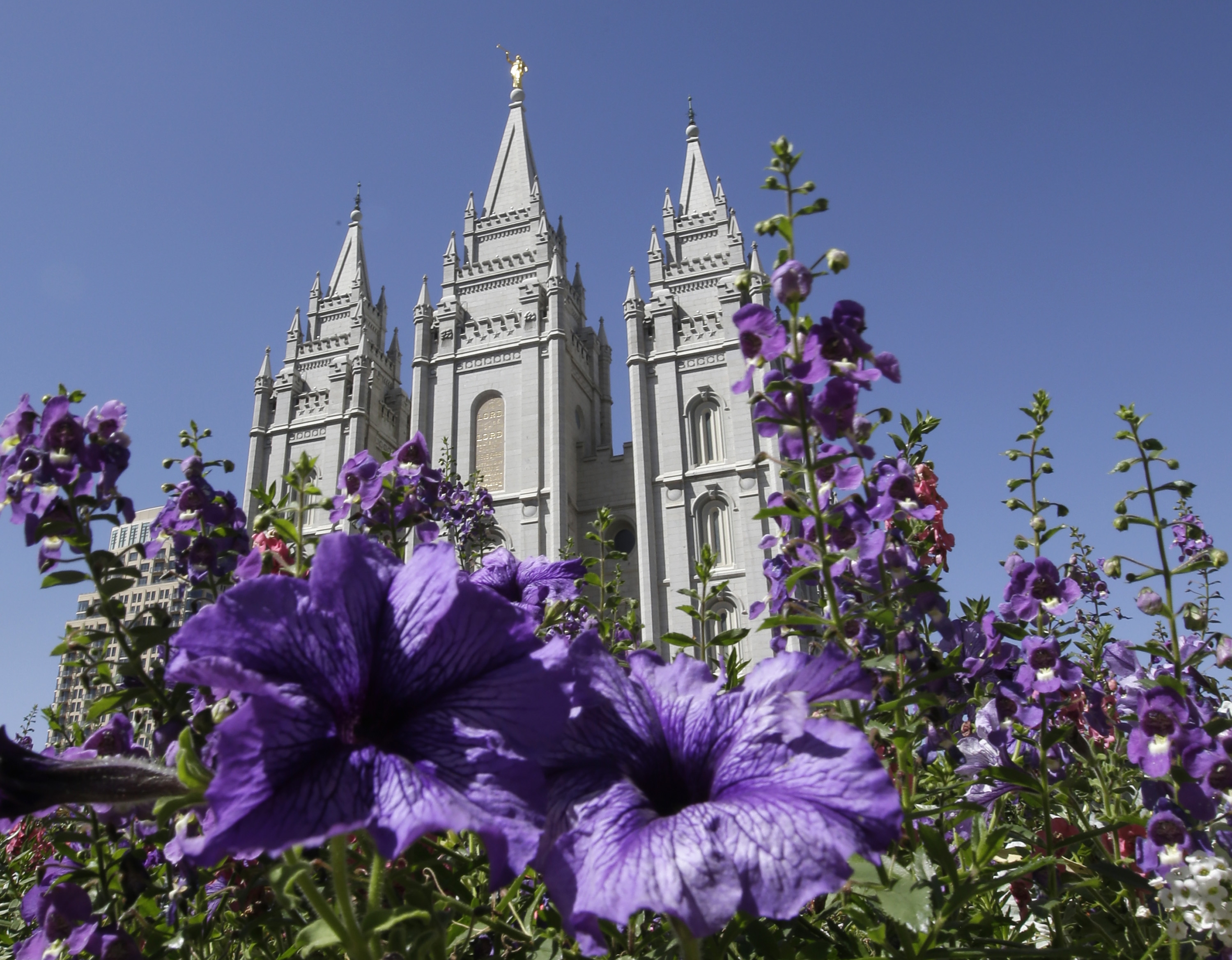 Salt Lake Temple in Temple Square in Salt Lake City.
