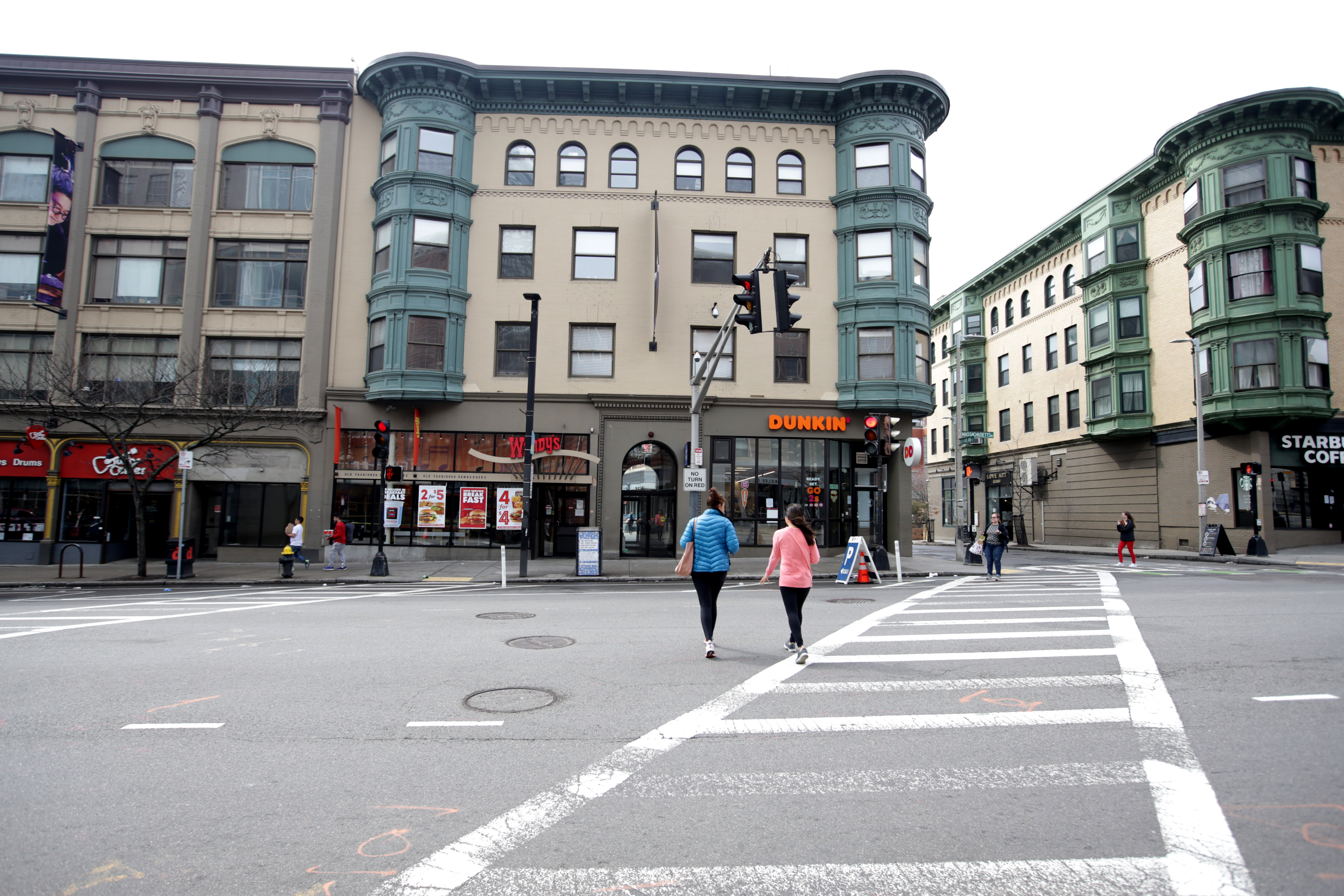 A view of the Berklee College of Music area of Massachusetts Avenue.