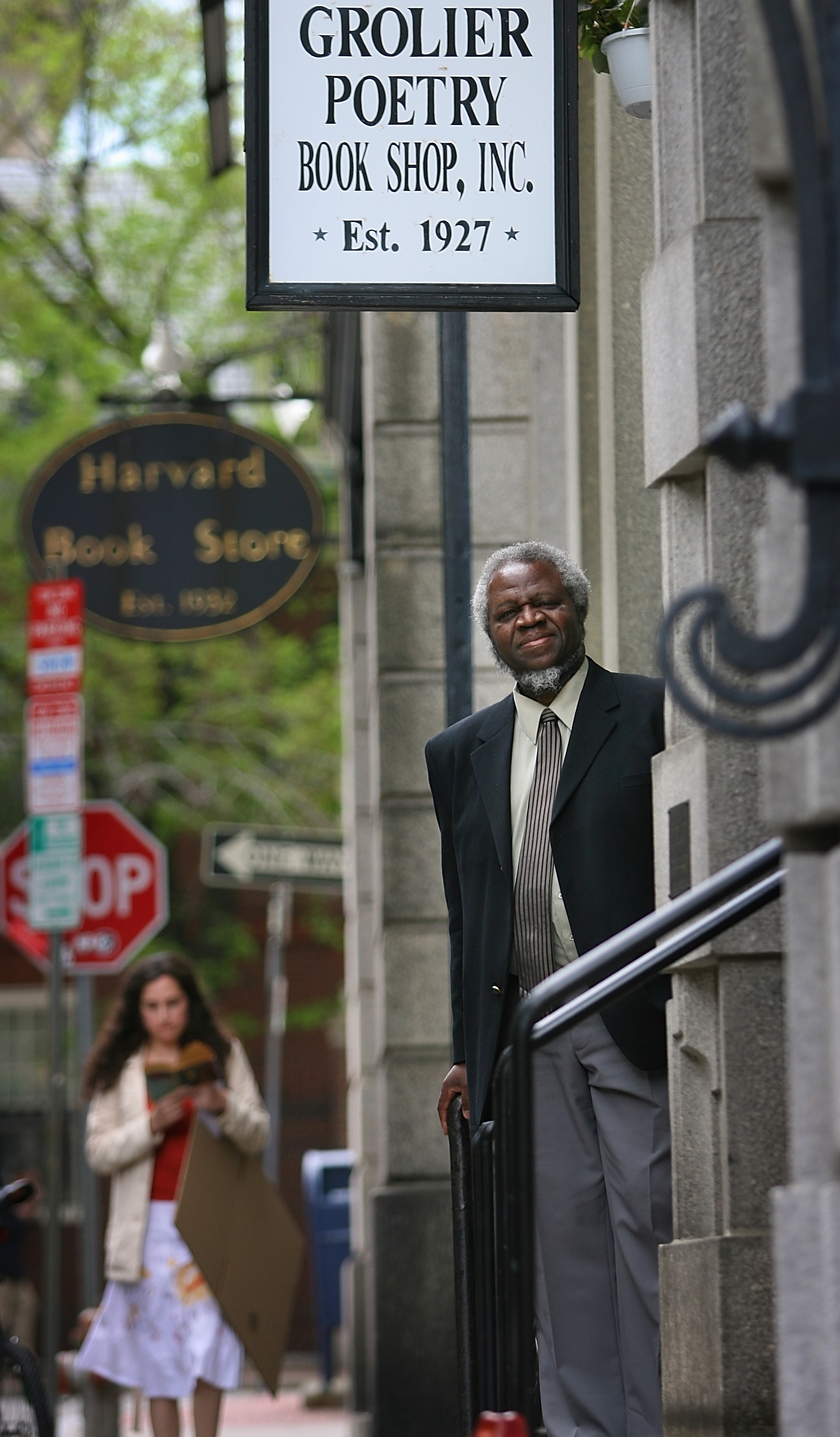 Menkiti bought the Grolier Poetry Book Shop in 2006.