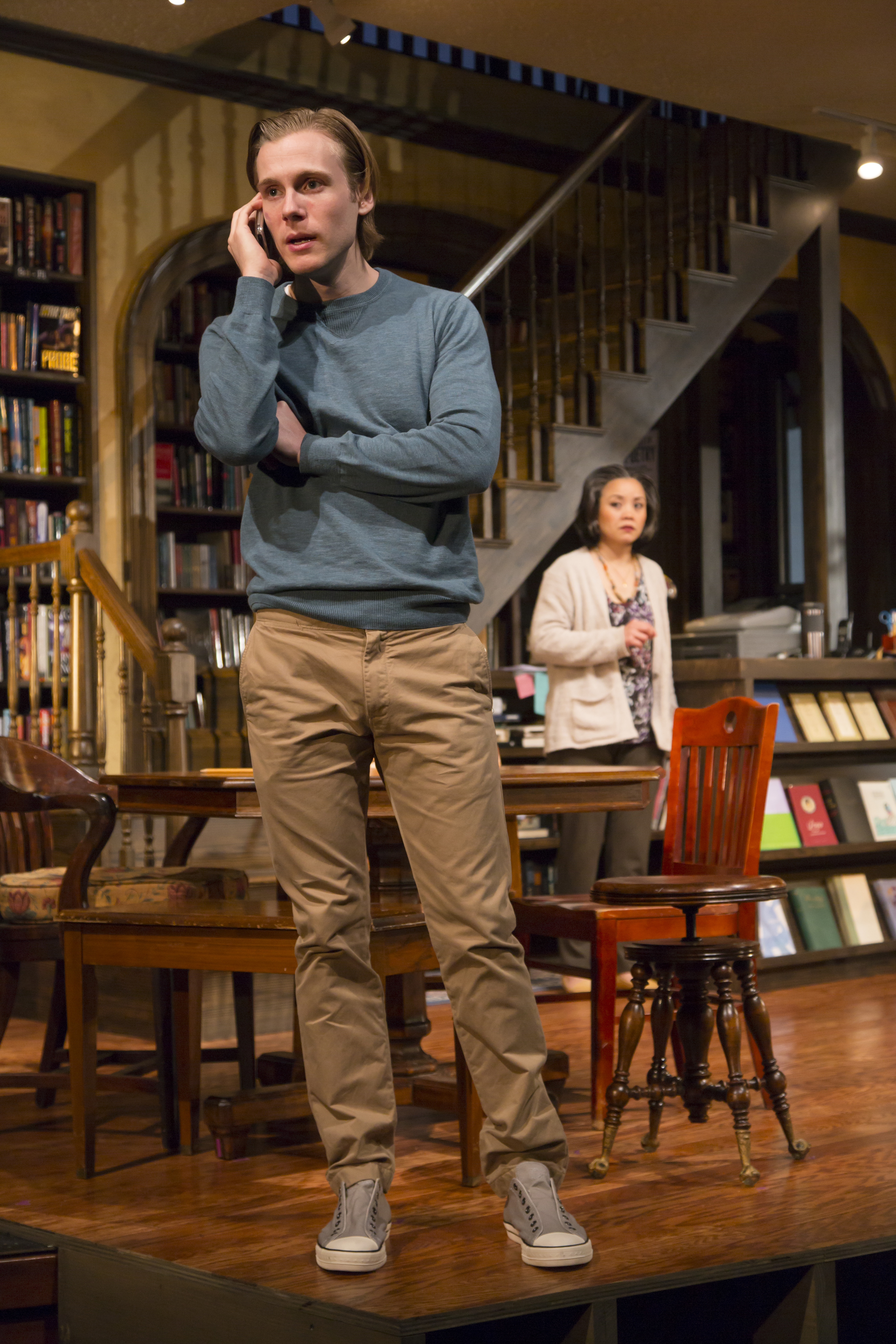 Zachary Booth and Tina Chilip in A. Rey Pamatmat’s “after all the terrible things I do.”