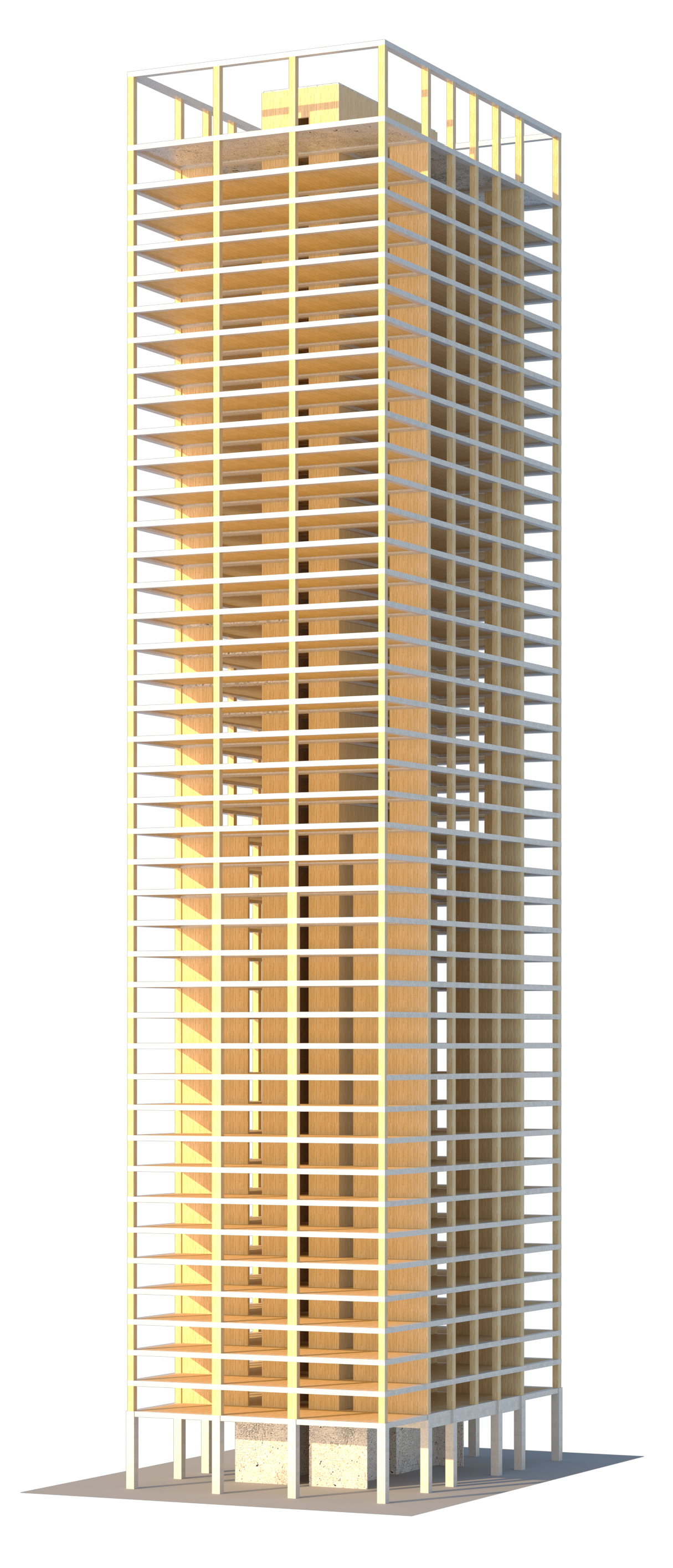 Architectural firm Skidmore, Owings & Merrill reimagined a 42-story apartment tower it had built in the ’60s as a “timber tower,” replacing most of its concrete structure with wood. Using timber would reduce the building’s carbon footprint by 60 to 75 percent.