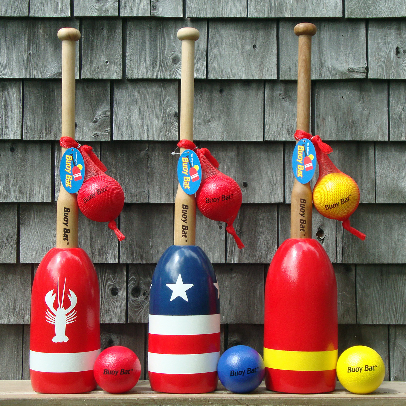 08negifts - Lobster buoys are made to take a beating, so they make a great bat for beach or backyard. (Handout)