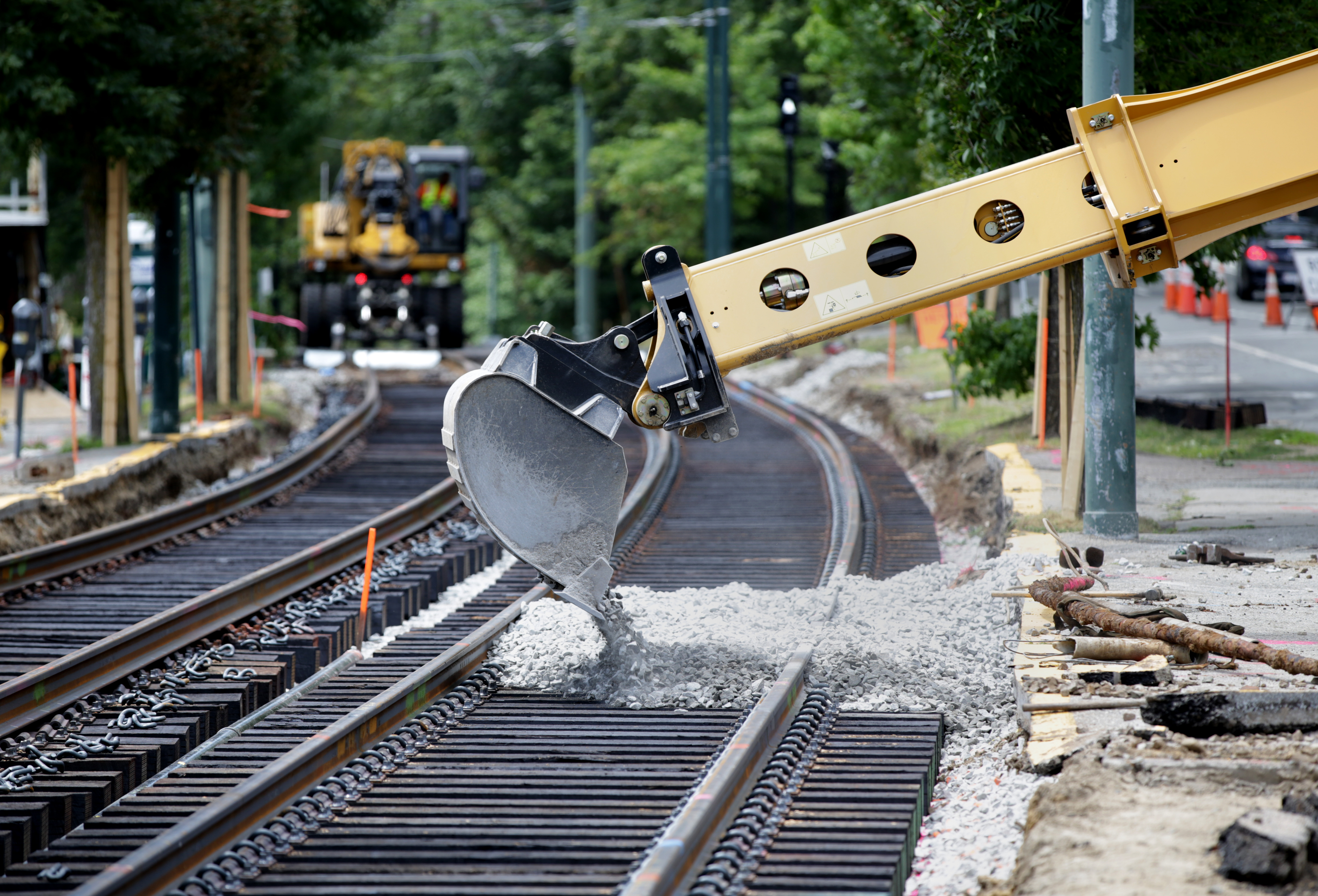 Thirty intersections and 7,000 feet of track will be upgraded on the Green Line’s above-ground B and C branches by late November.