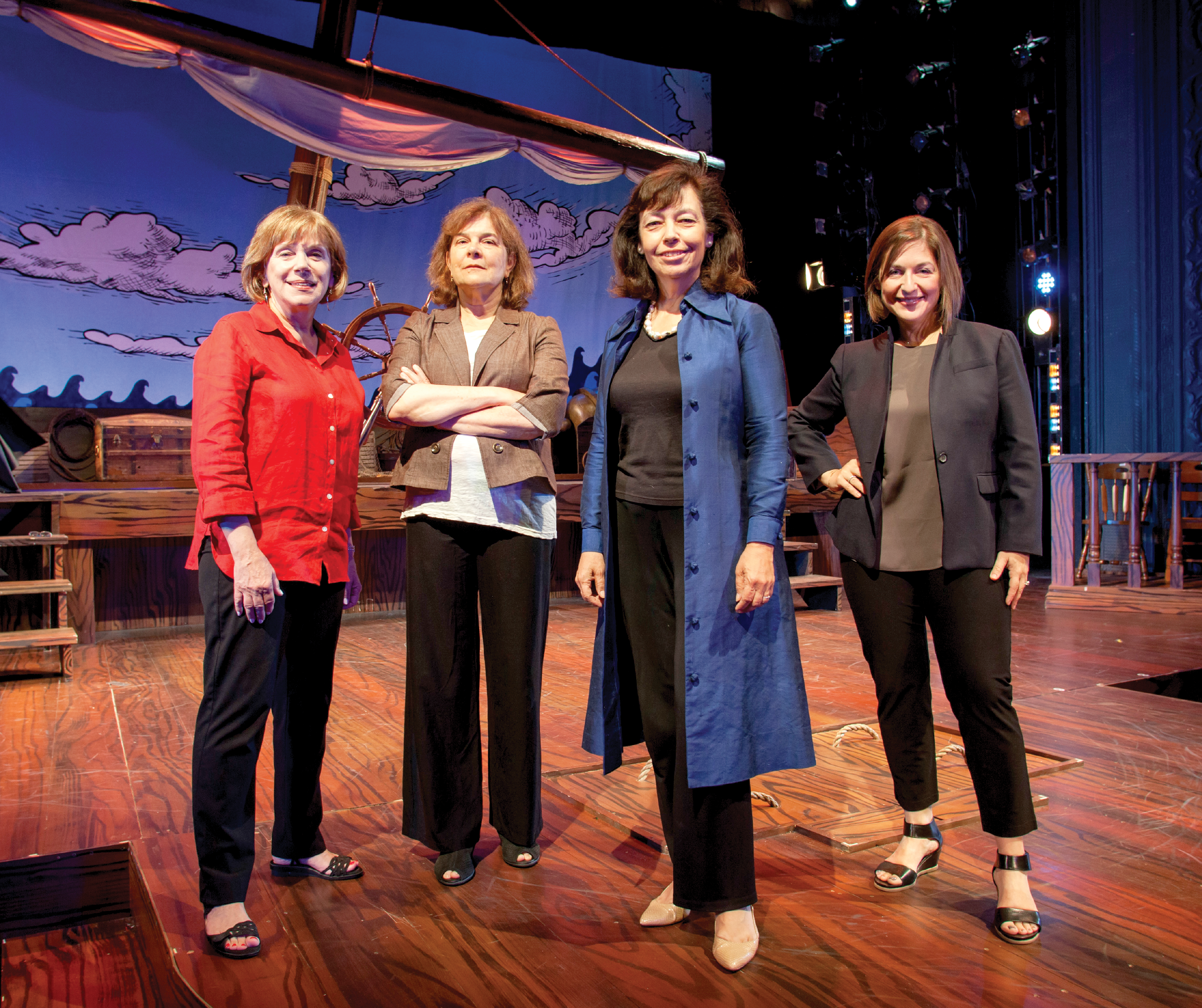 From left: Barrington Stage’s Julianne Boyd, Shakespeare & Company’s Ariel Bock, Berkshire Theatre Group’s Kate Maguire, and Williamstown Theatre Festival’s Mandy Greenfield.