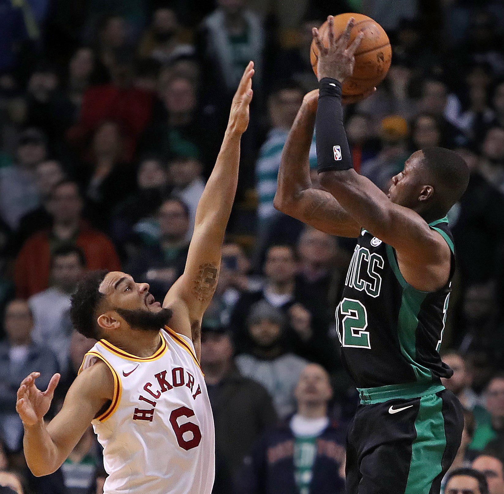 Terry Rozier launches a last-second shot that missed, giving the Pacers the win over the Celtics.