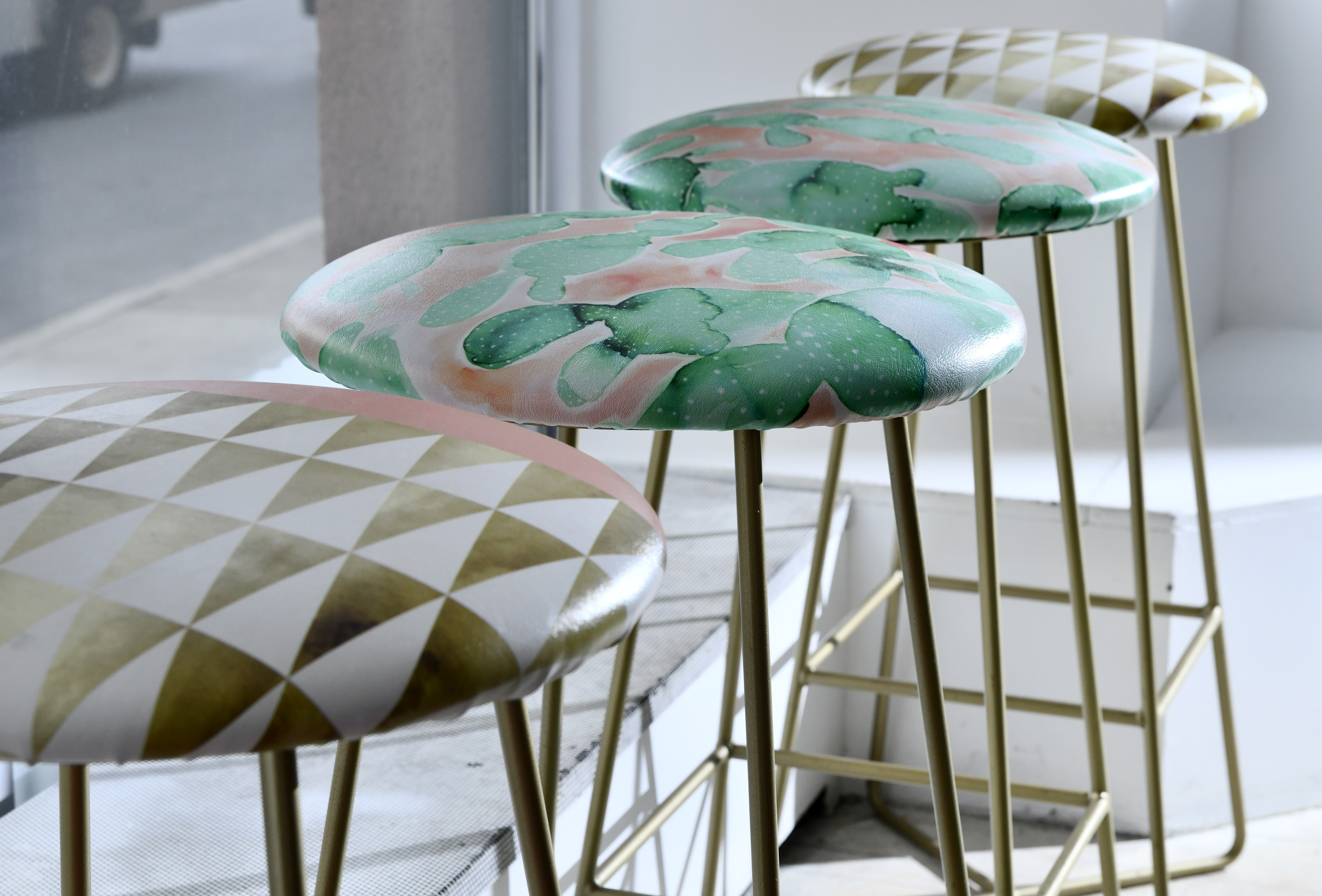 Often Instagrammed bar stools at Citrus & Salt.
